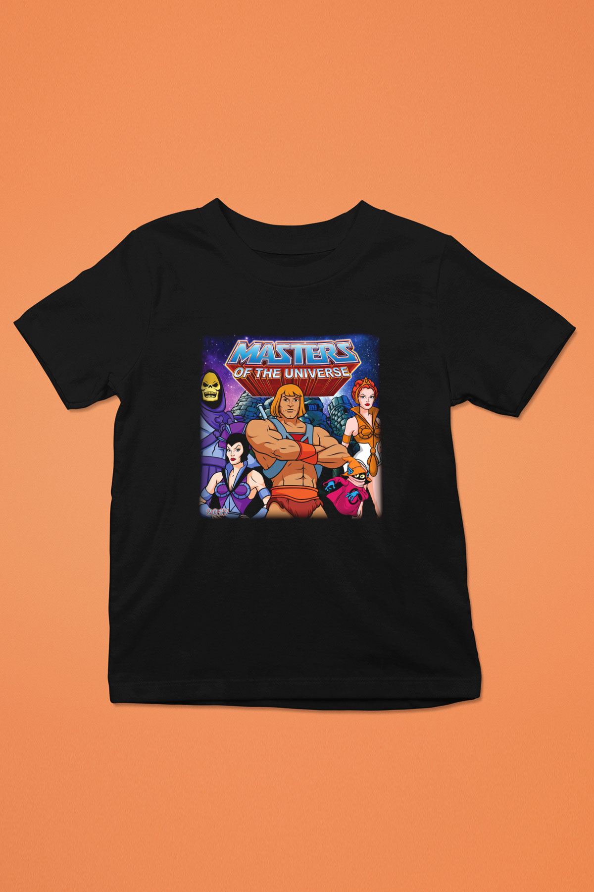 He-Man and the Masters of Universe Baskılı Siyah Unisex Çocuk Tişört