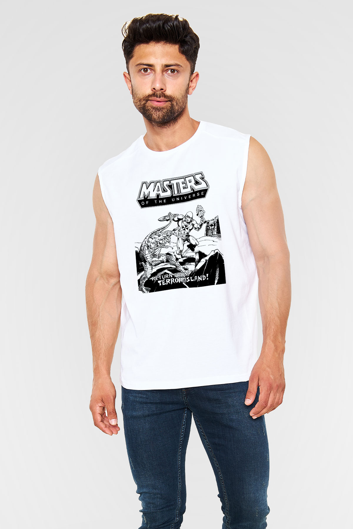 He-Man and the Masters of Universe Beyaz Unisex Kolsuz Tişört