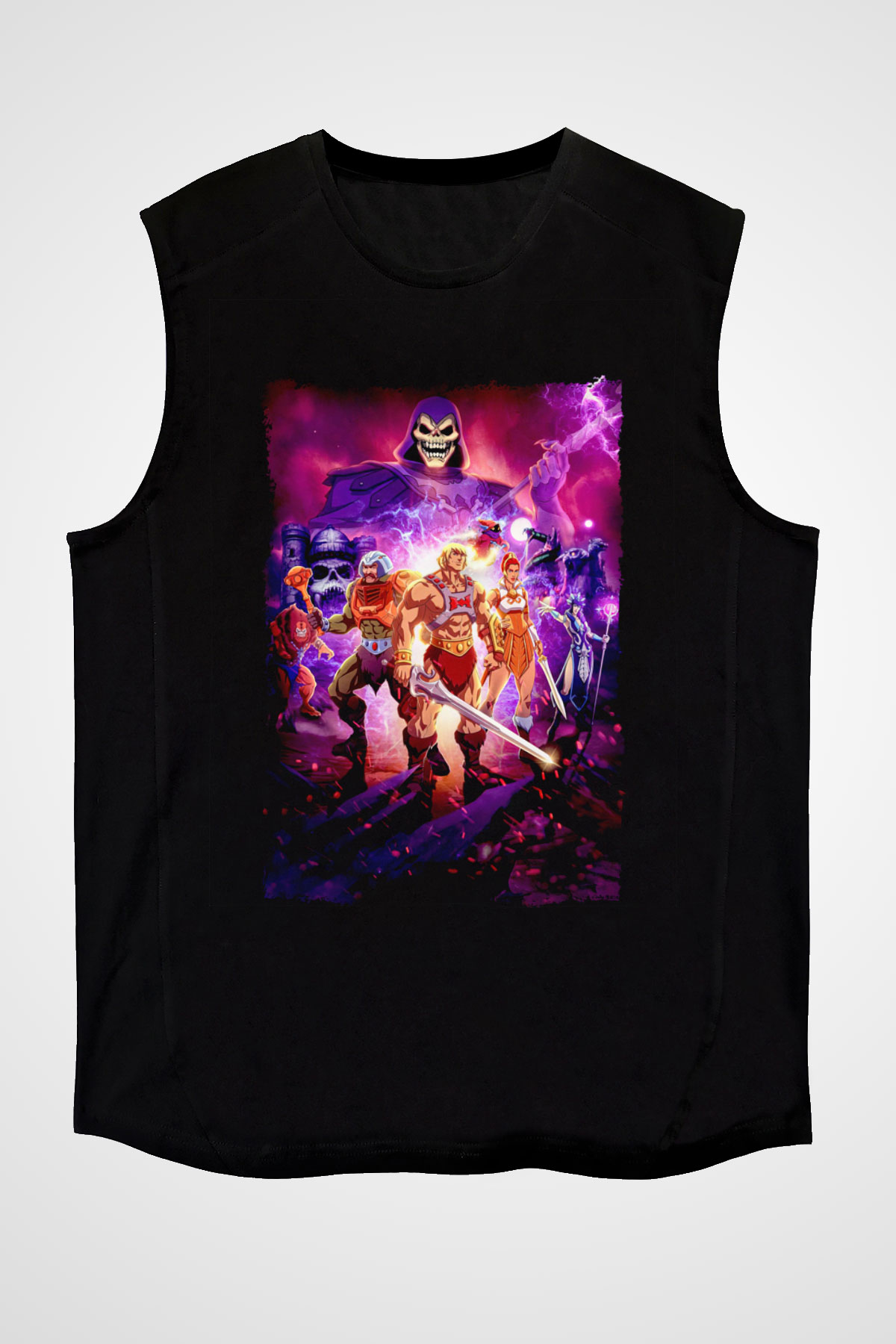 He-Man and the Masters of Universe Siyah Unisex  Kolsuz Tişört