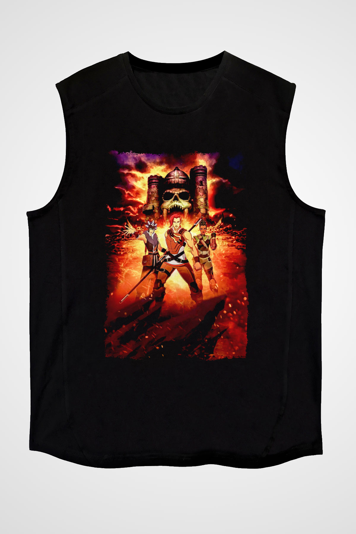 He-Man and the Masters of Universe Siyah Unisex  Kolsuz Tişört