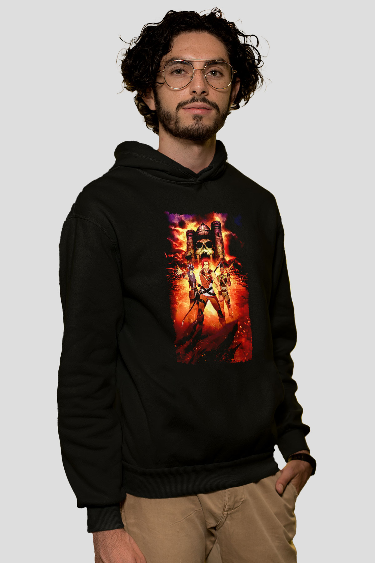 He-Man and the Masters of Universe Siyah Unisex Hoodie