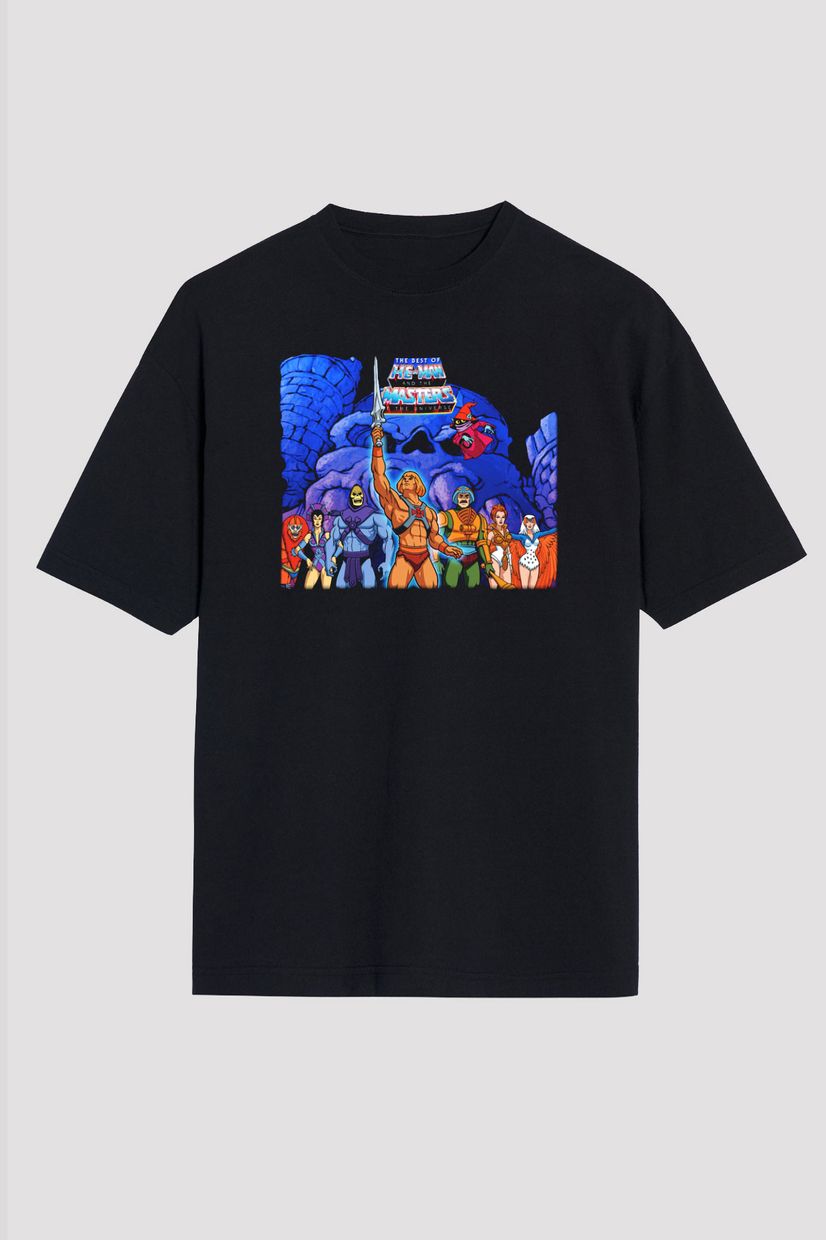 He-Man and the Masters of Universe Siyah Unisex Oversize Tişört