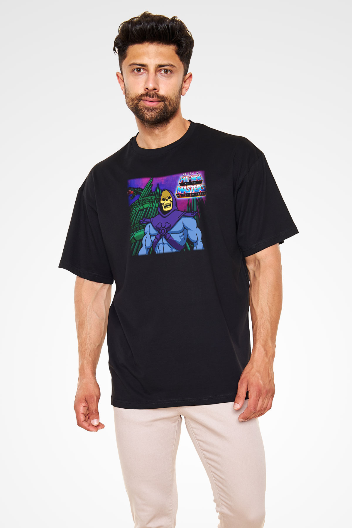 He-Man and the Masters of Universe Siyah Unisex Oversize Tişört