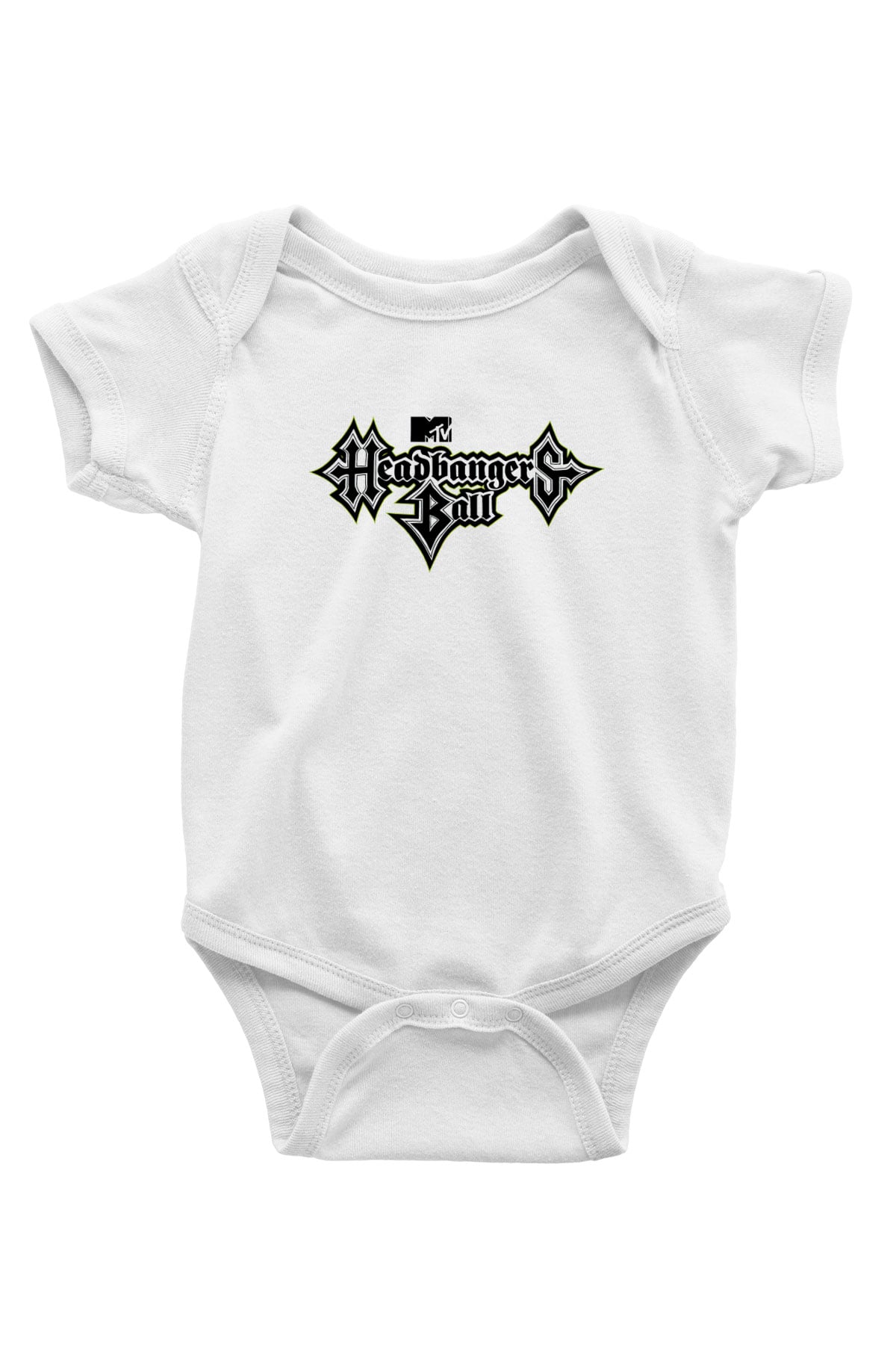 Headbangers Ball Beyaz Bebek Body - Zıbın