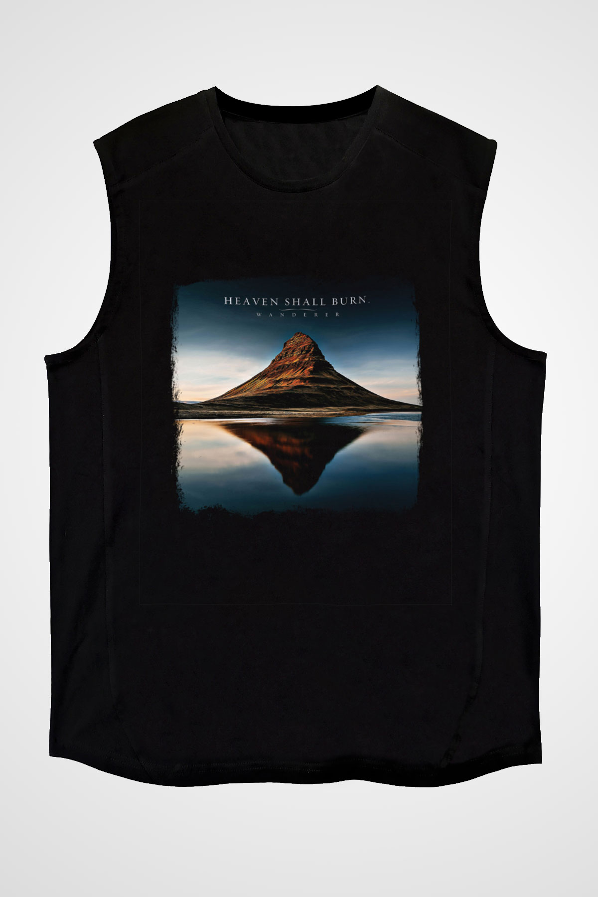 Heaven Shall Burn Baskılı Unisex Siyah Kolsuz Tişört