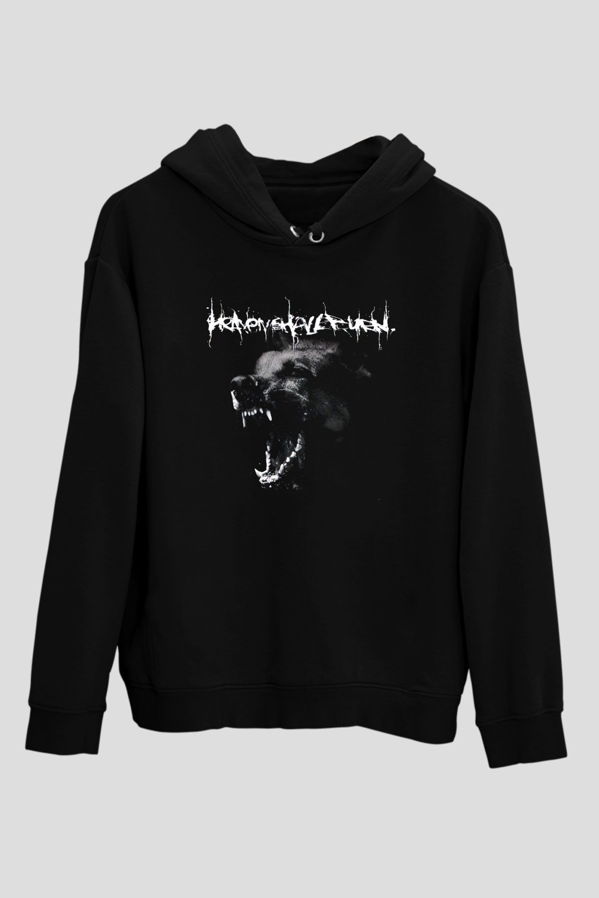 Heaven Shall Burn Siyah Unisex Kapüşonlu Sweatshirt