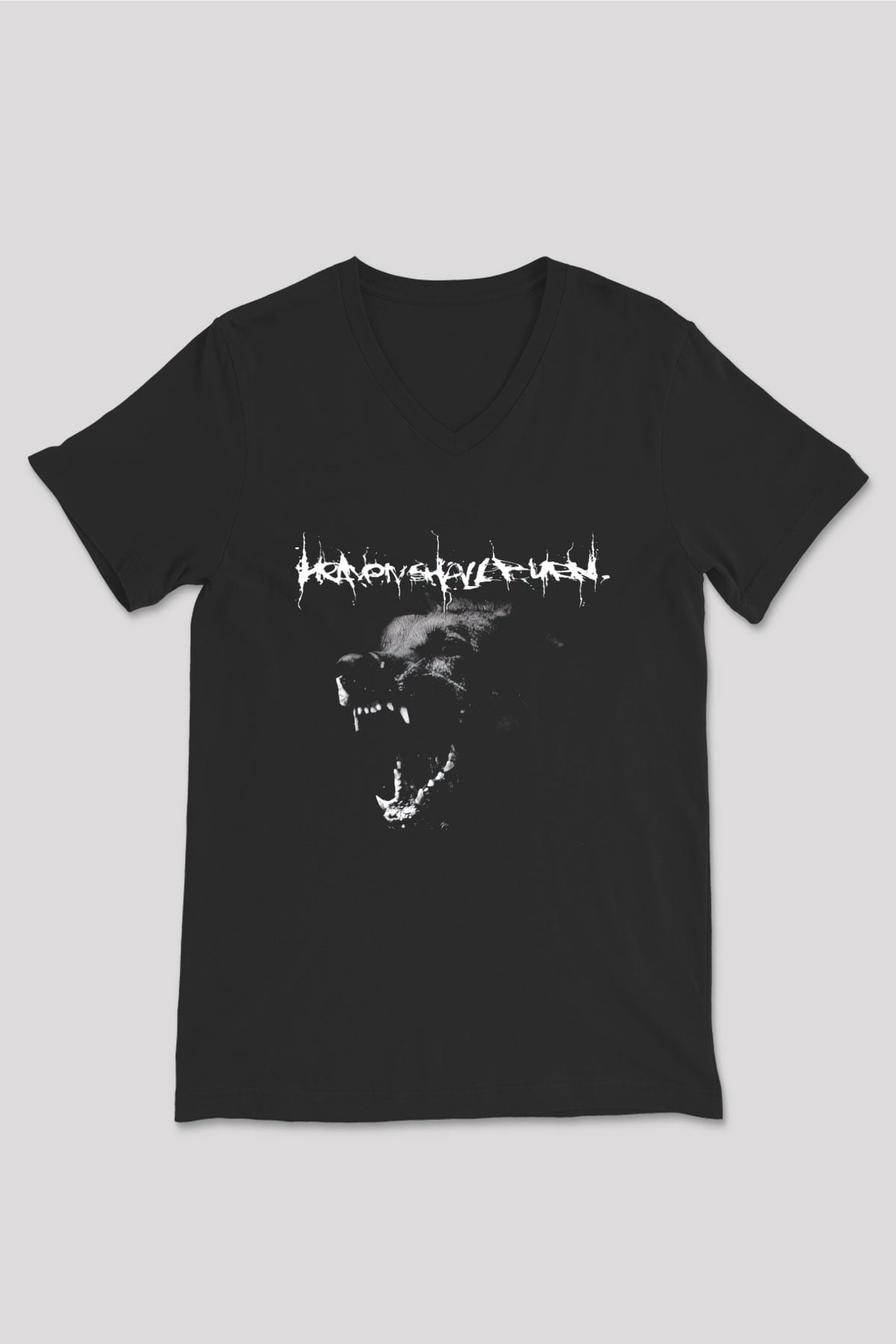 Heaven Shall Burn Siyah Unisex V Yaka Tişört