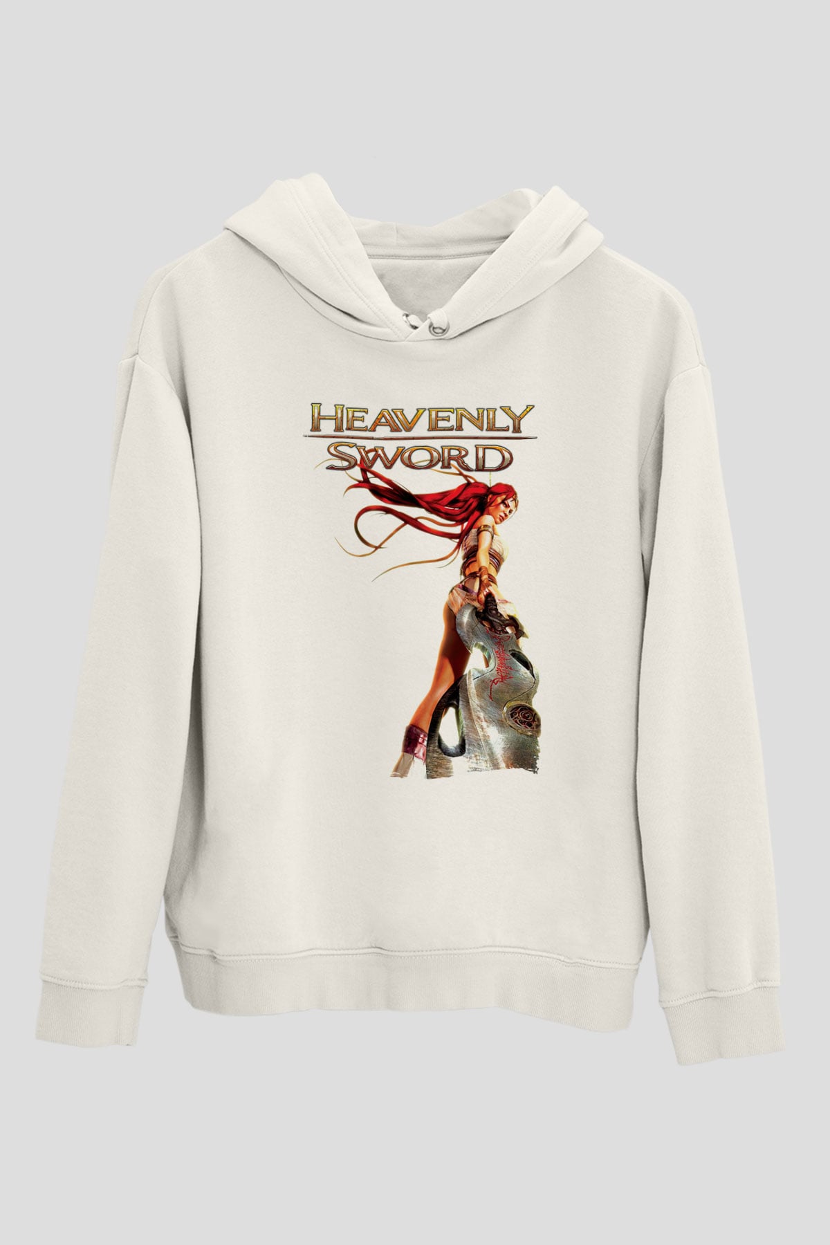 Heavenly Sword Beyaz Unisex Hoodie