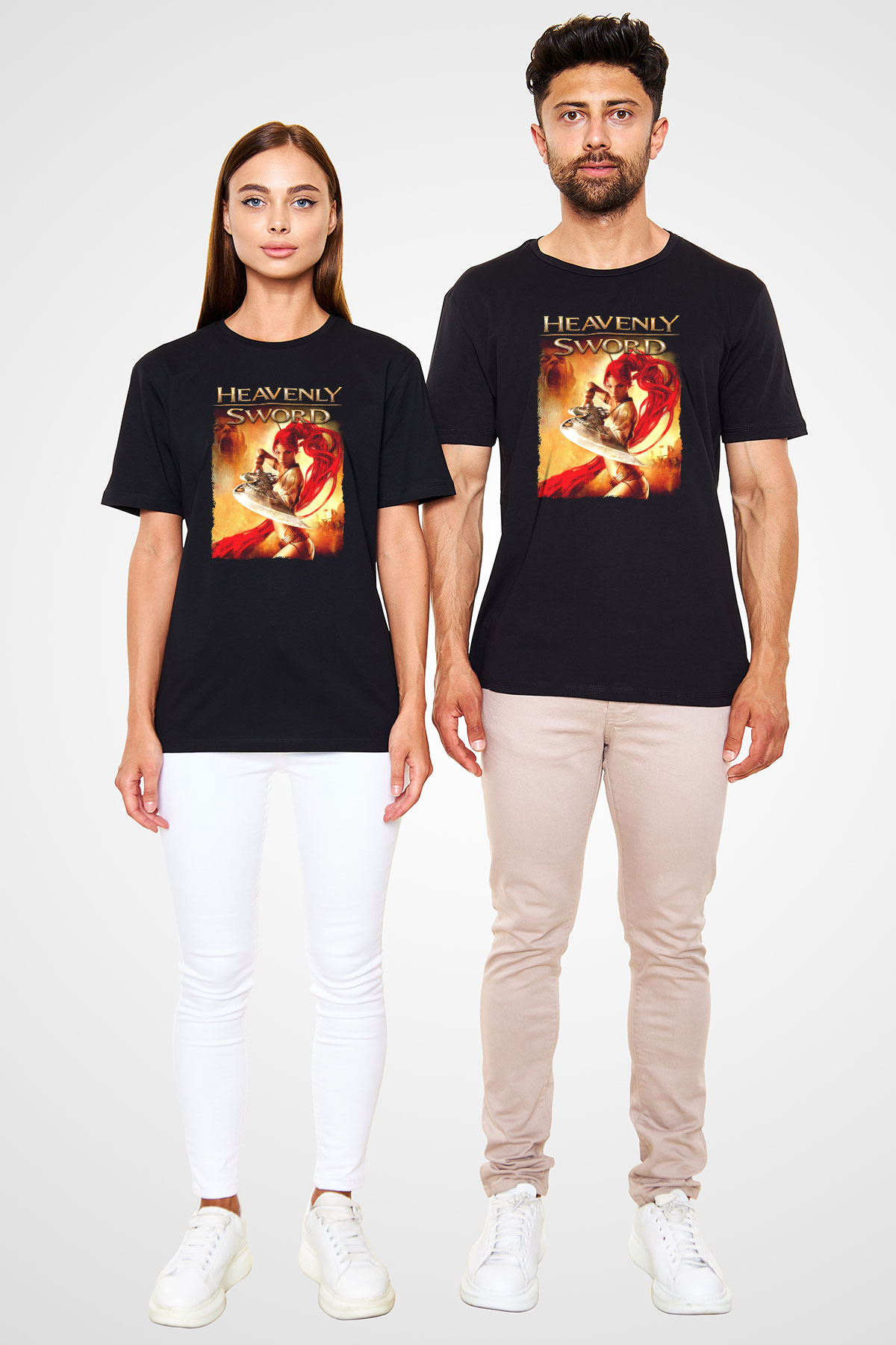 Heavenly Sword Siyah Unisex Tişört T-Shirt