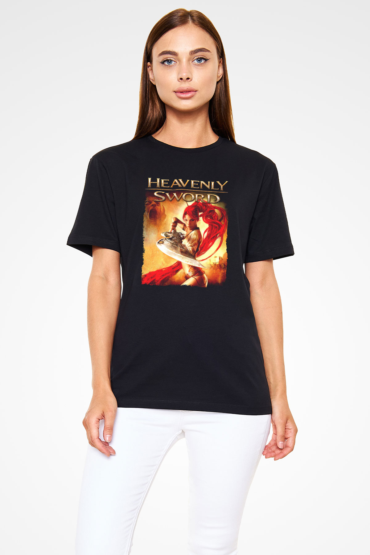 Heavenly Sword Siyah Unisex Tişört T-Shirt