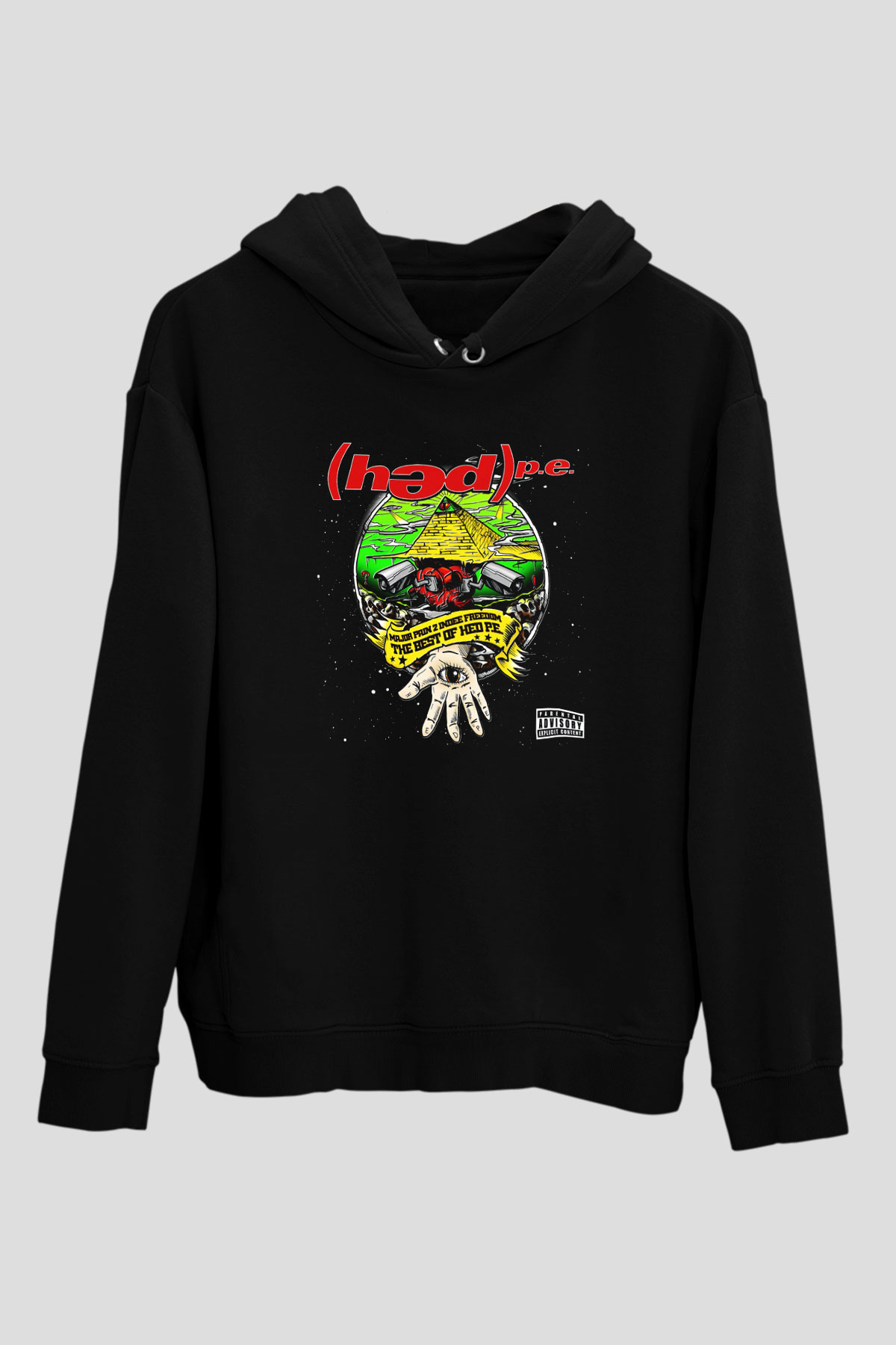 Hed PE Siyah Unisex Hoodie