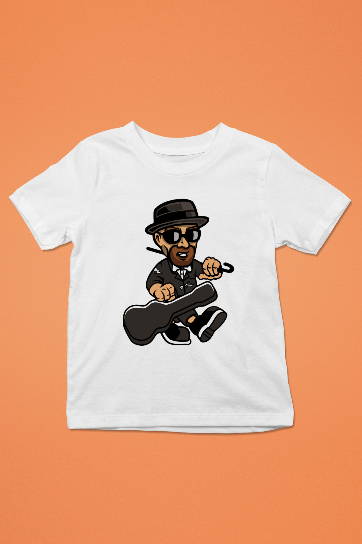 Heisenberg Gentleman Baskılı Unisex Beyaz Çocuk Tişört