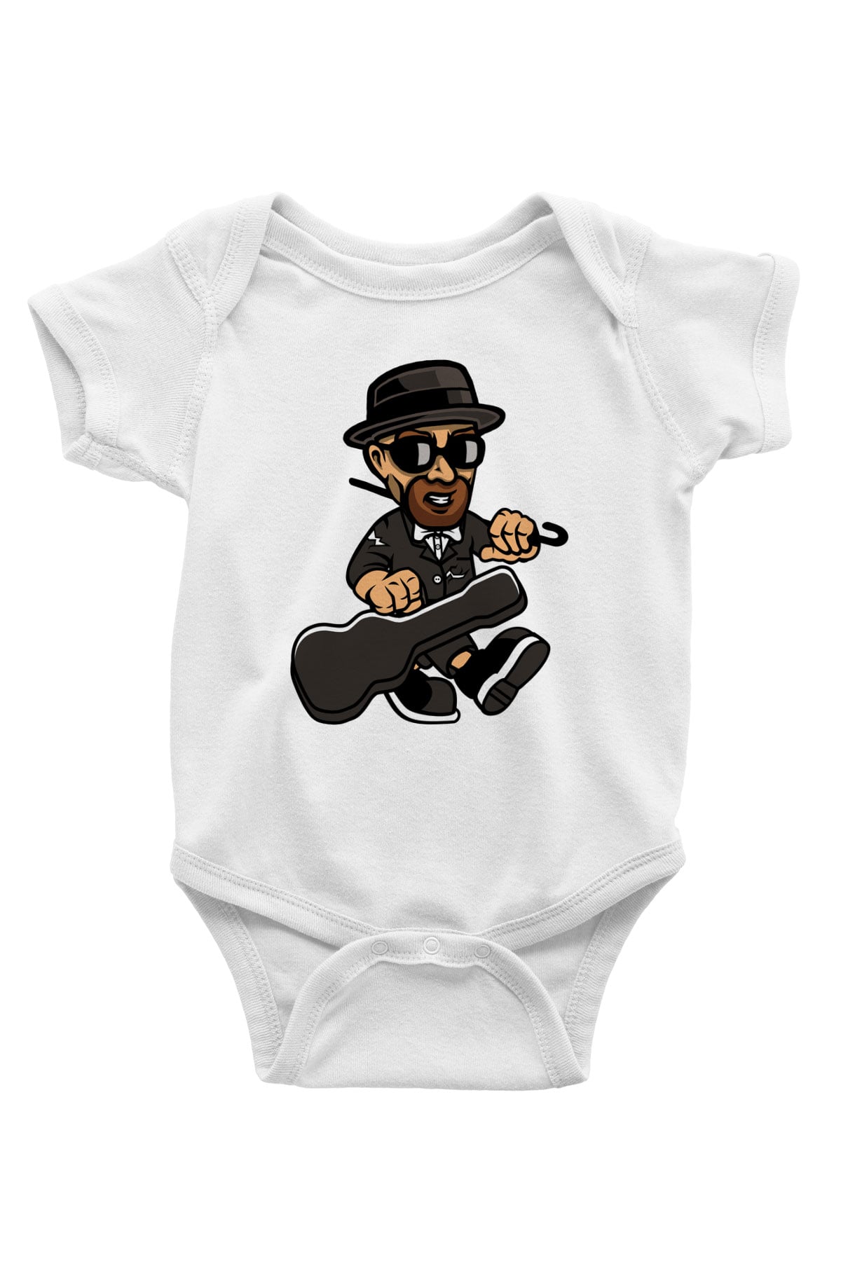 Heisenberg Gentleman Baskılı Unisex Beyaz Bebek Body - Zıbın