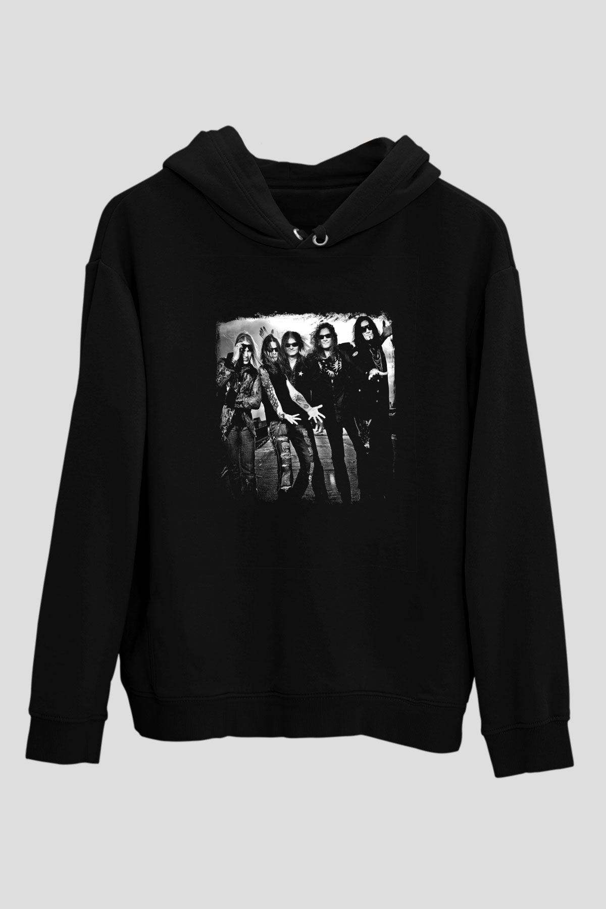 Helloween Baskılı Unisex Siyah Hoodie