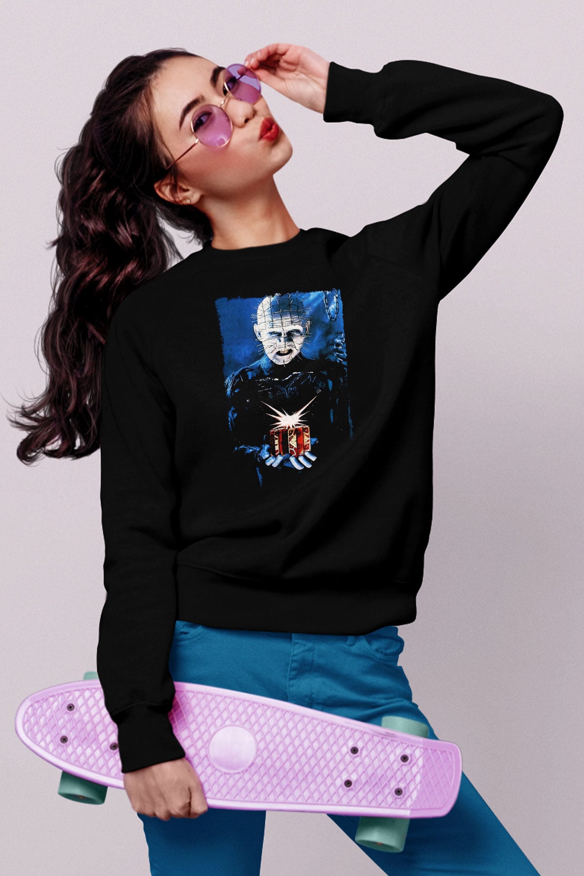 Hellraiser Siyah Unisex Sweatshirt