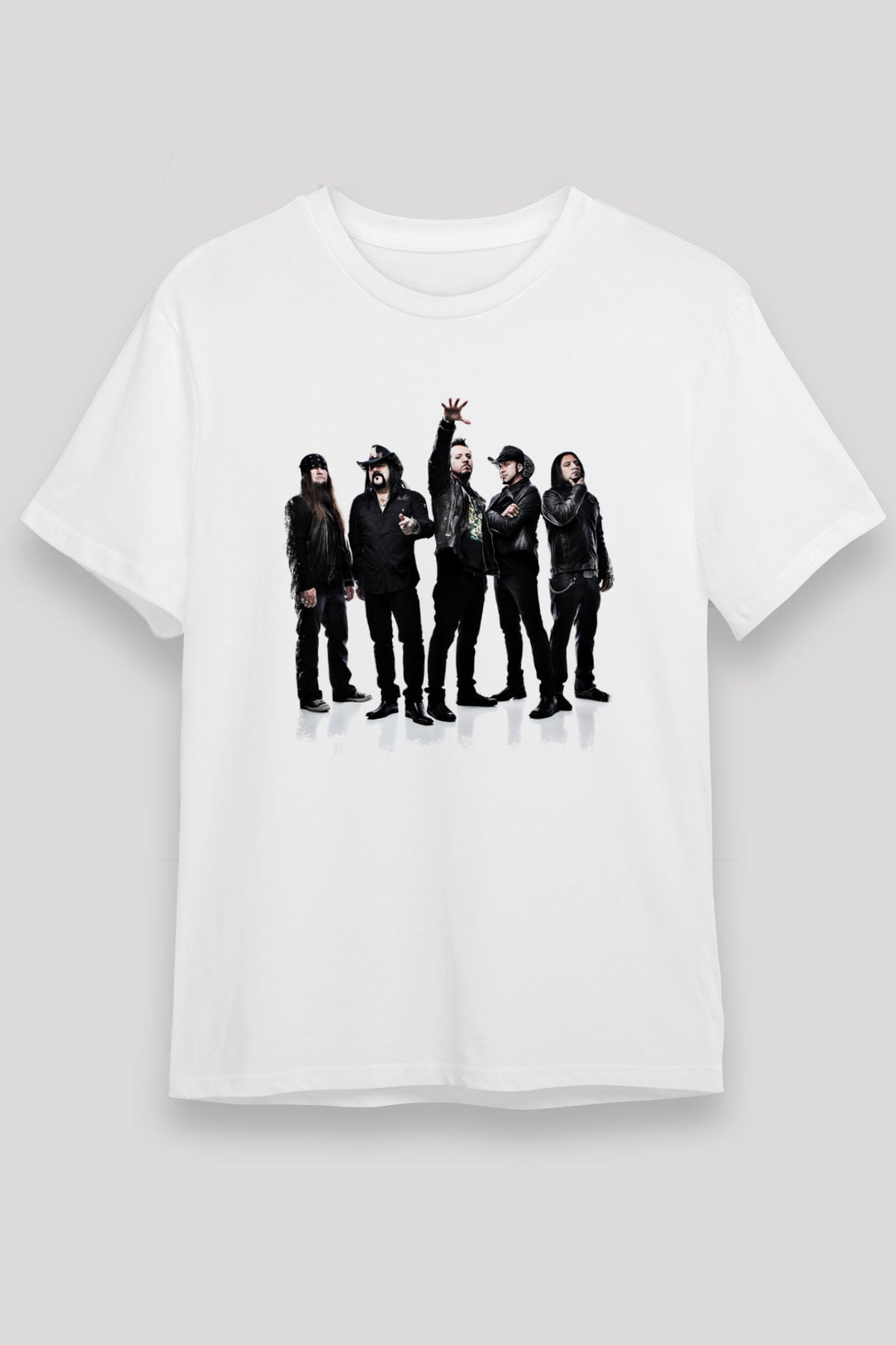 Hellyeah Baskılı Unisex Beyaz Tişört