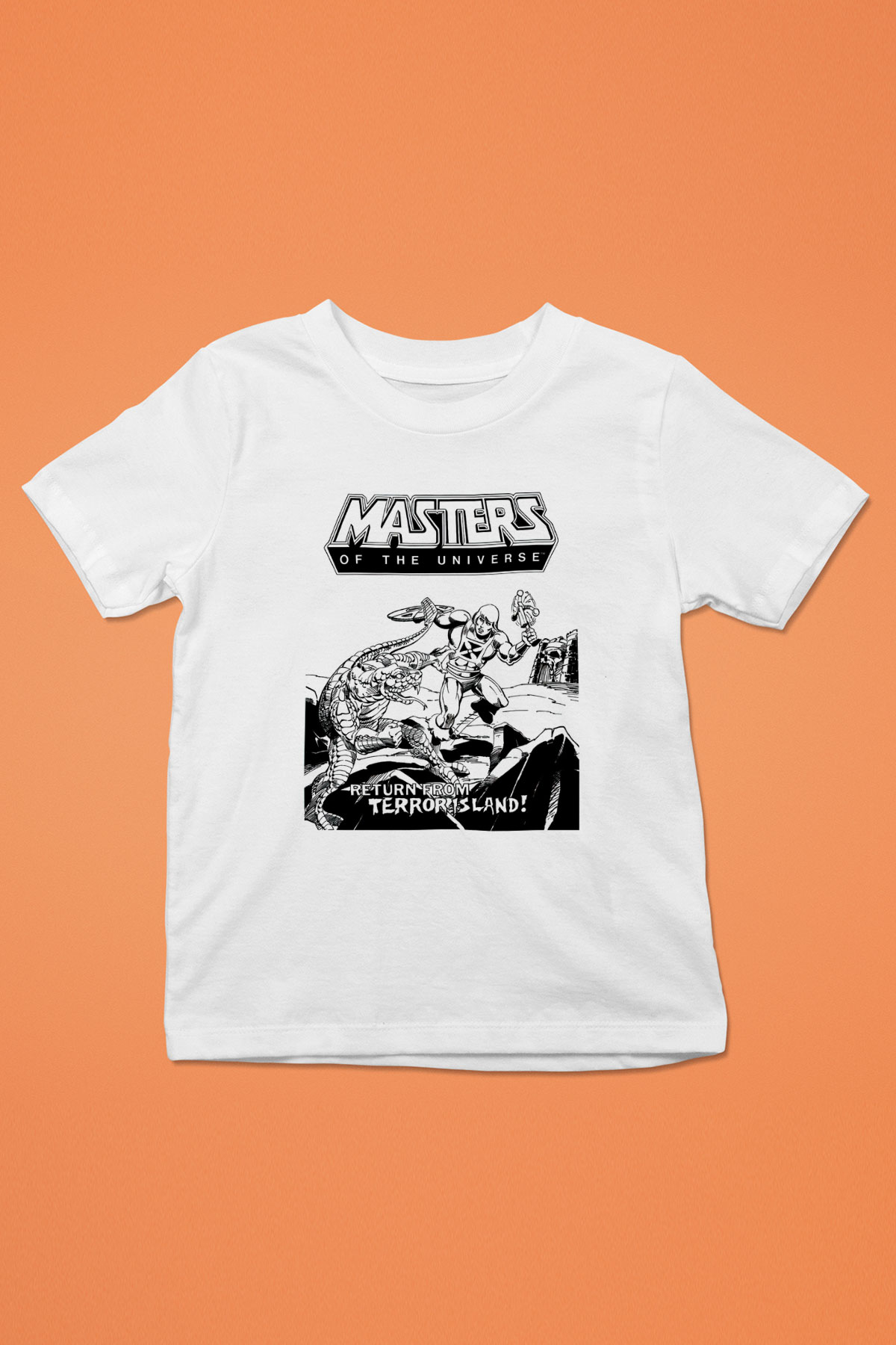 HeMan and the Masters of Universe Baskılı Beyaz Unisex Çocuk Tişört