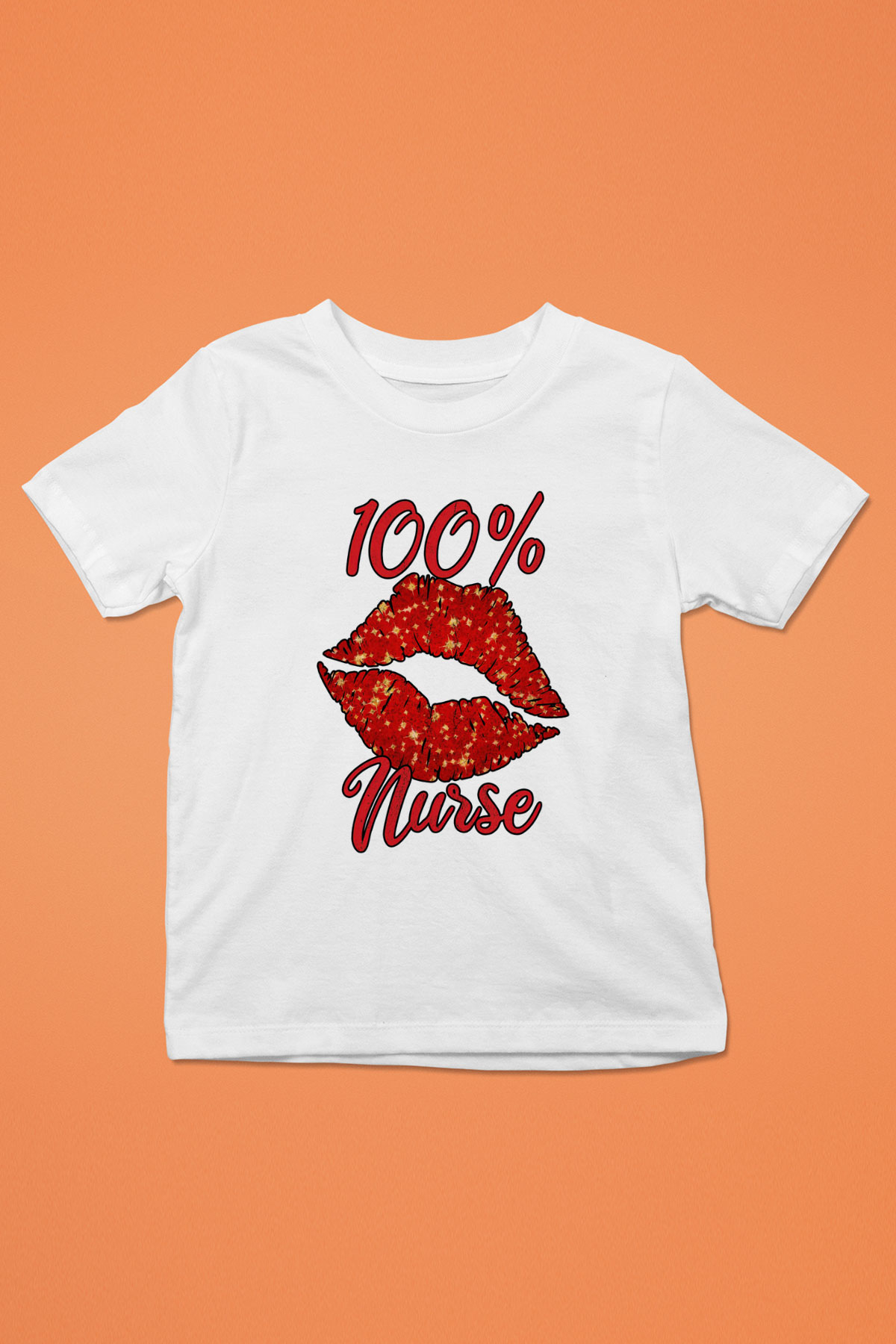 Hemşire Beyaz Unisex Çocuk Tişört