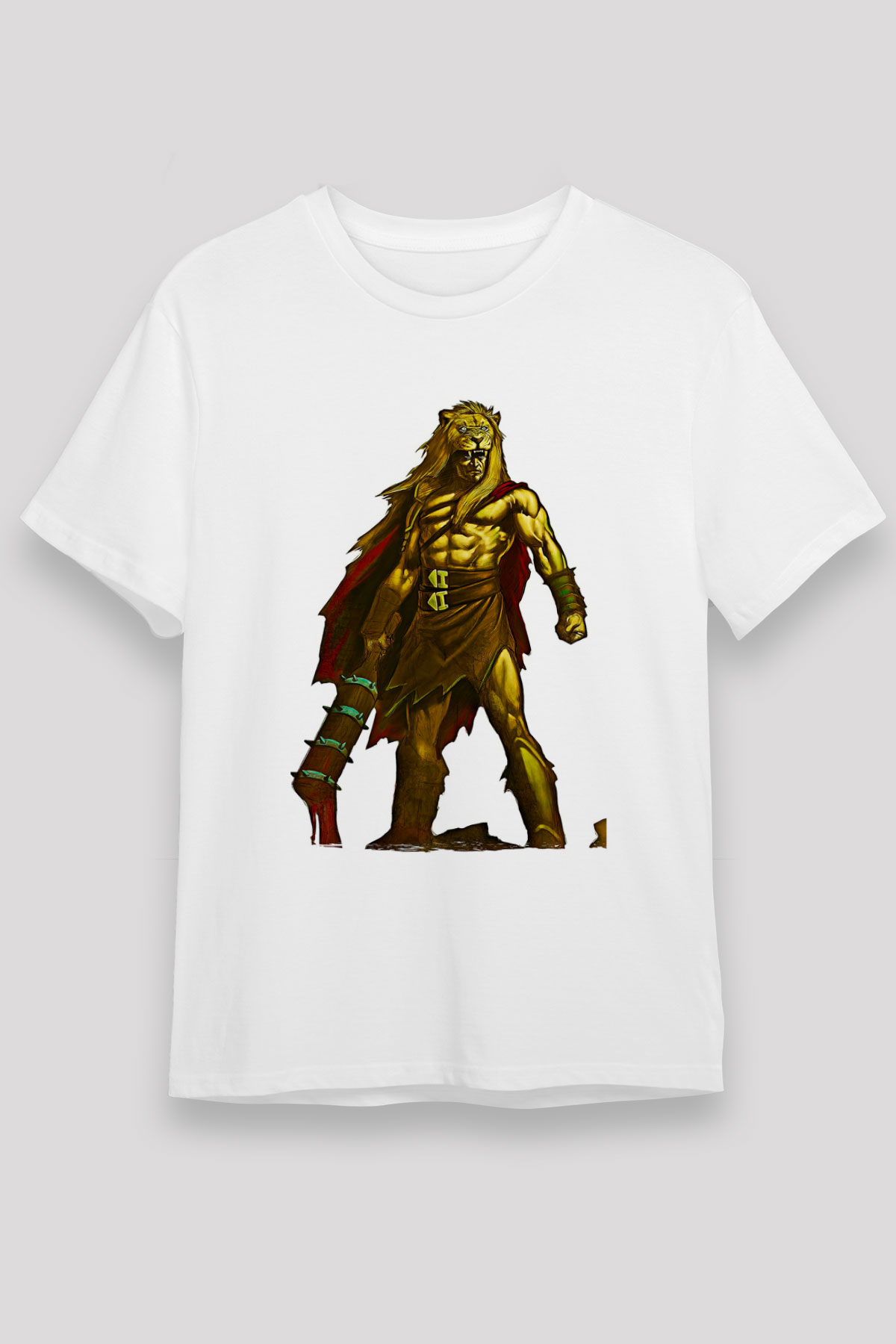 Herkül Unisex Baskılı Beyaz Tişört - Tshirt