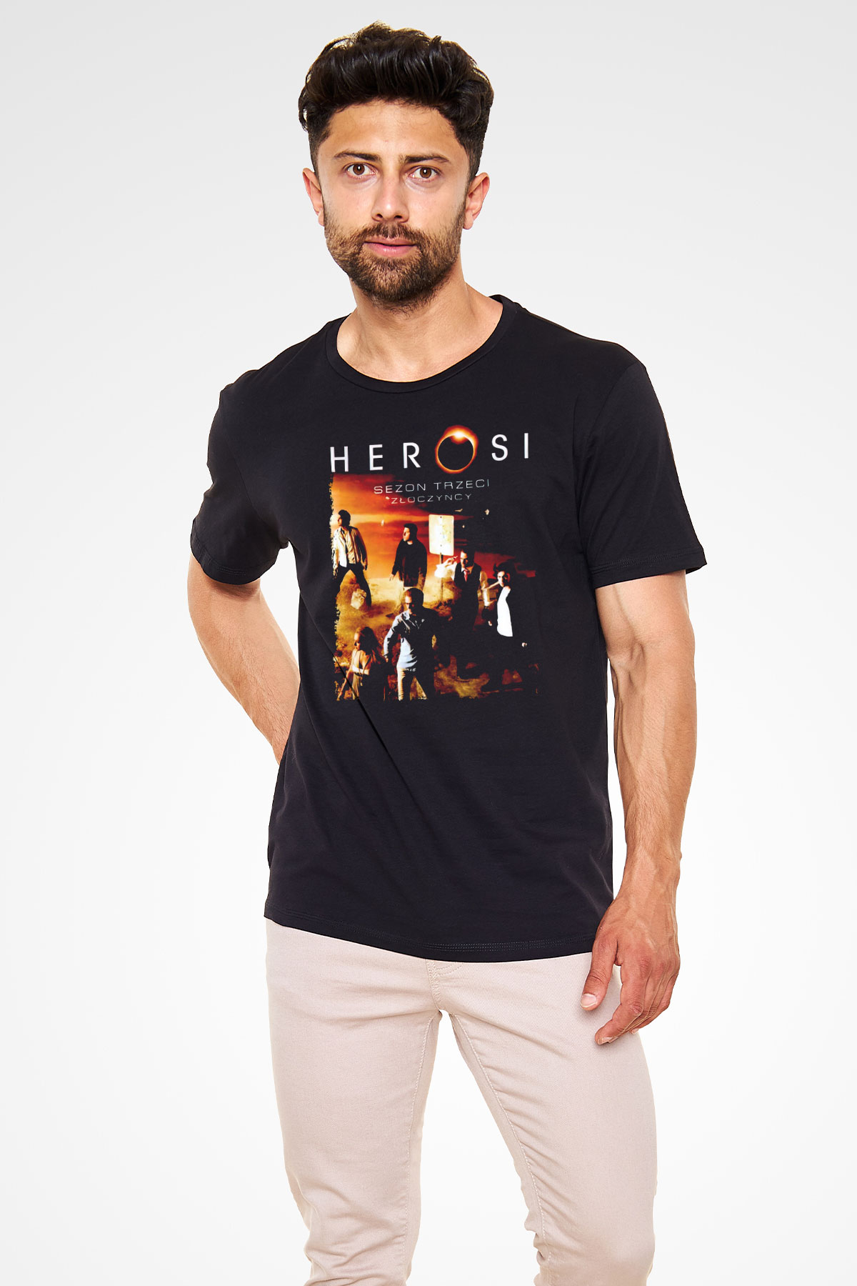 Heroes Siyah Unisex Tişört T-Shirt