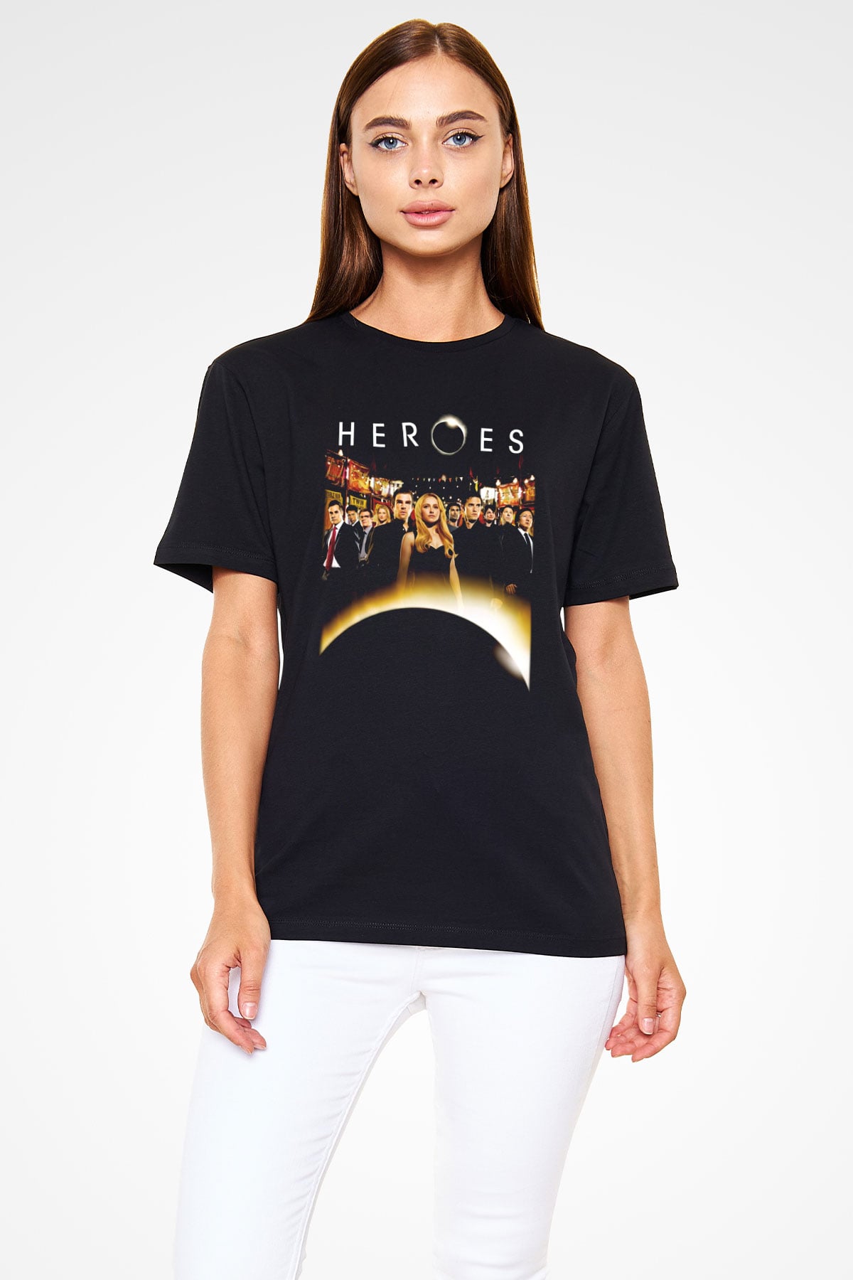 Heroes Siyah Unisex Tişört T-Shirt