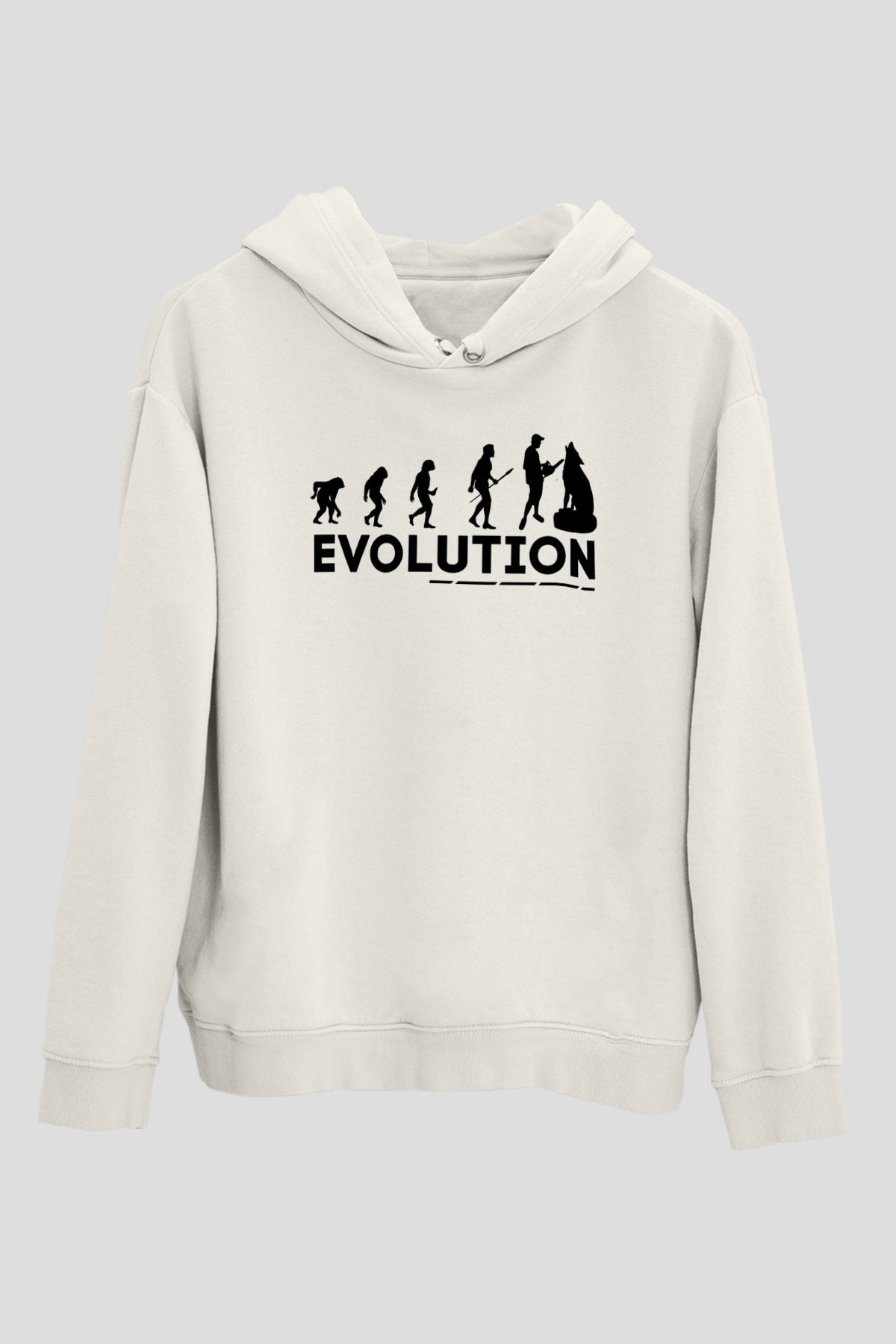 Heykeltıraş Beyaz Unisex Kapüşonlu Sweatshirt