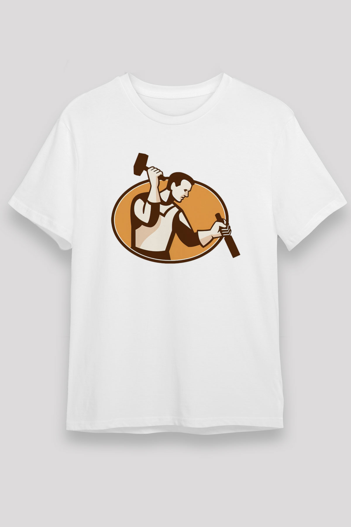 Heykeltıraş Beyaz Unisex Tişört T-Shirt - TişörtFabrikası