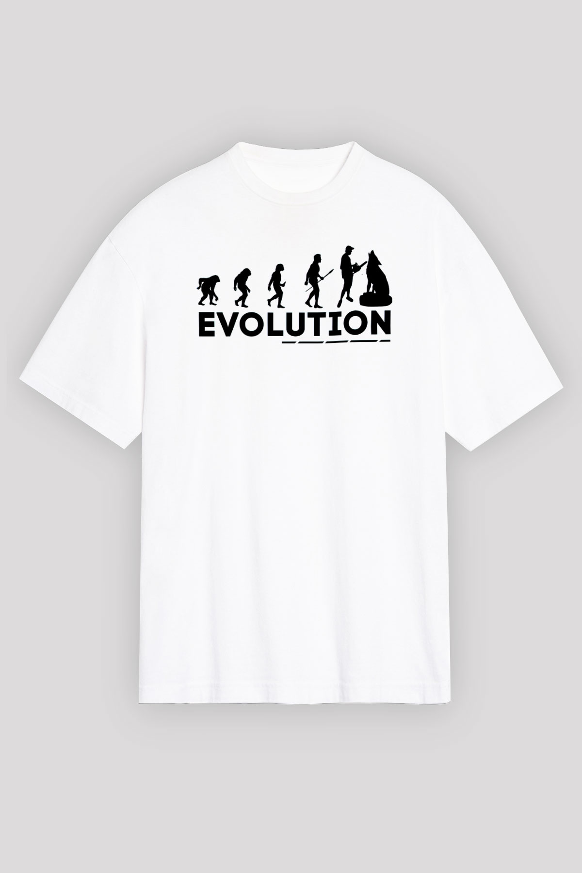 Heykeltıraş Beyaz Oversize Tişört Oversize T-shirt - TişörtFabrikası