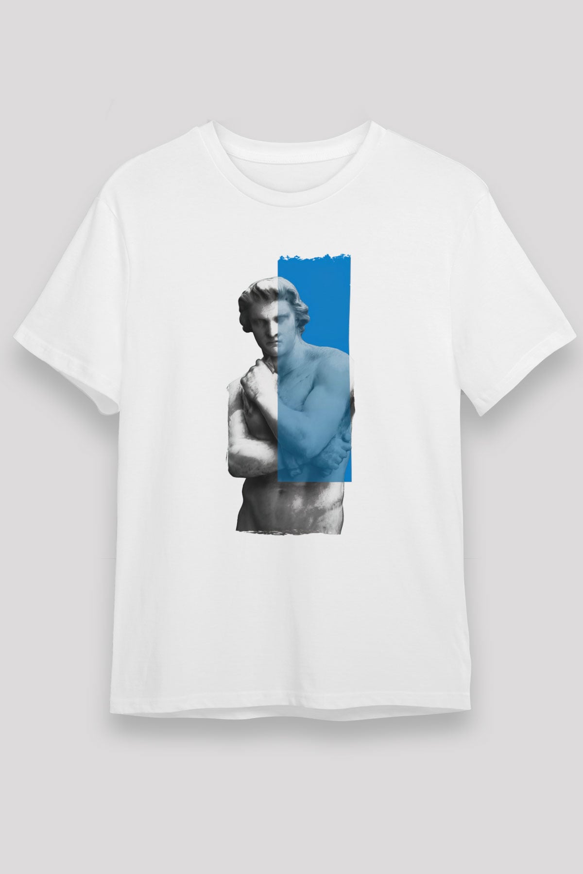 Heykeltıraş Beyaz Unisex Tişört T-Shirt - TişörtFabrikası