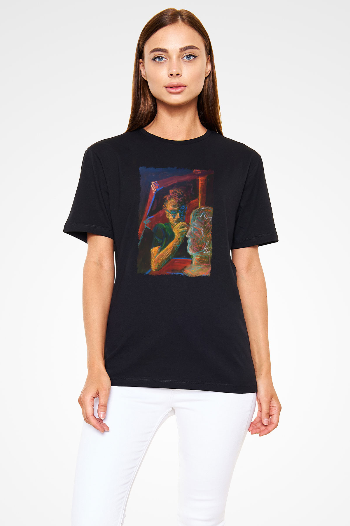 Heykeltıraş Siyah Unisex Tişört T-Shirt - TişörtFabrikası