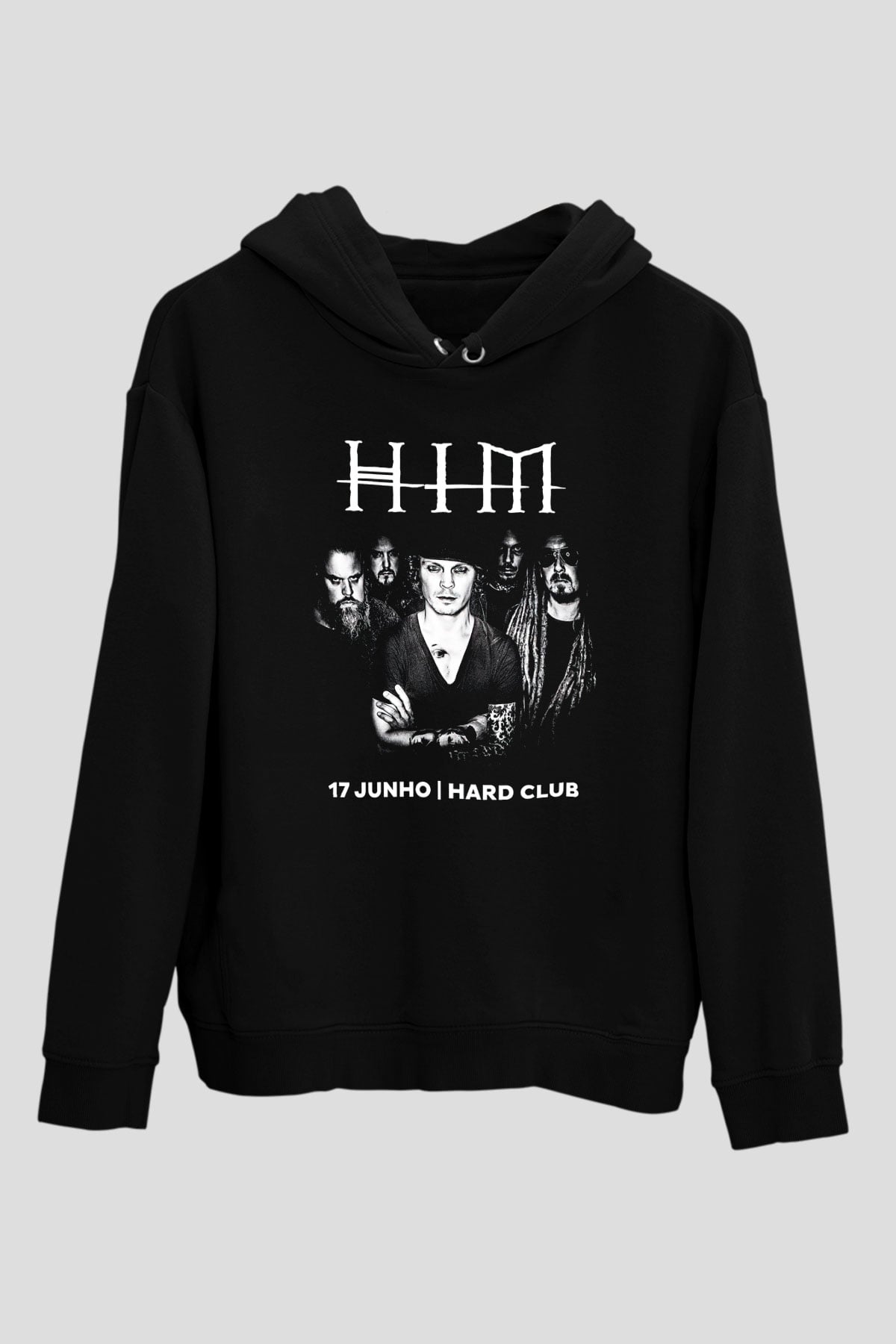 HIM Siyah Unisex Hoodie