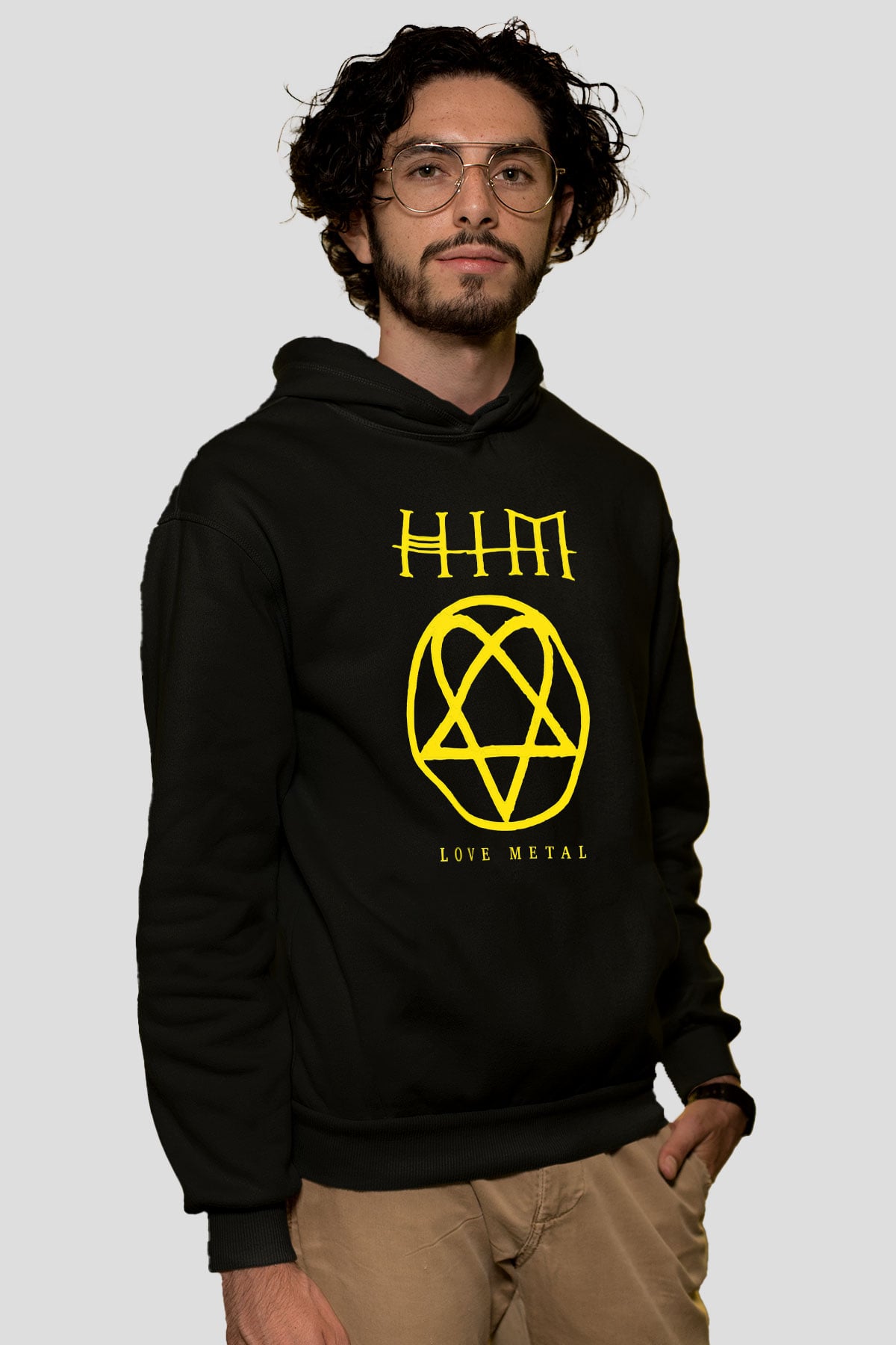HIM Siyah Unisex Hoodie