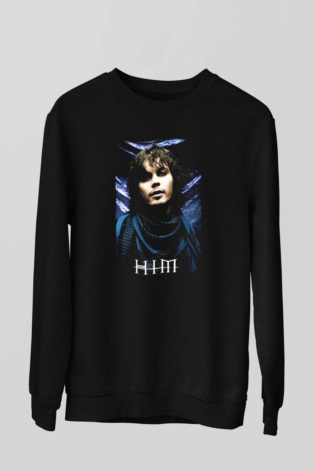 HIM Siyah Unisex Sweatshirt