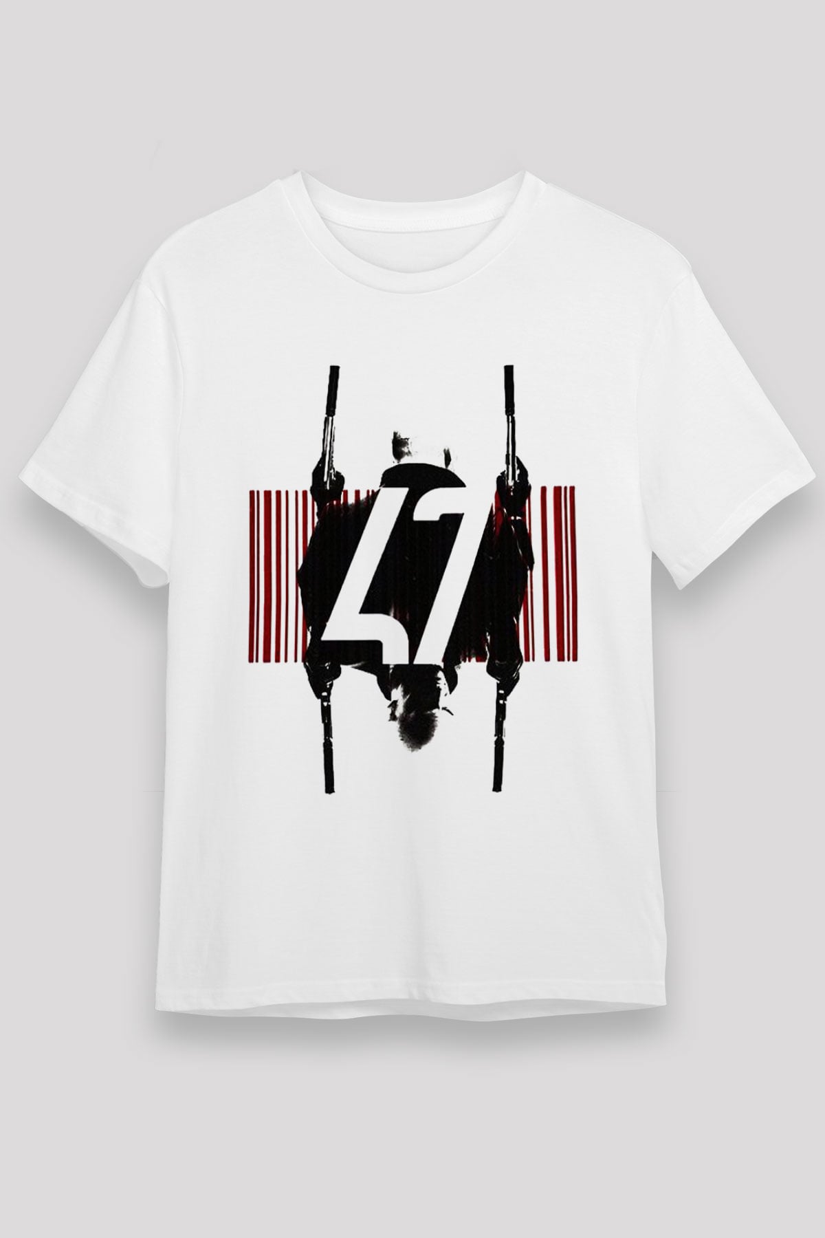 Hitman Beyaz Unisex Tişört T-Shirt