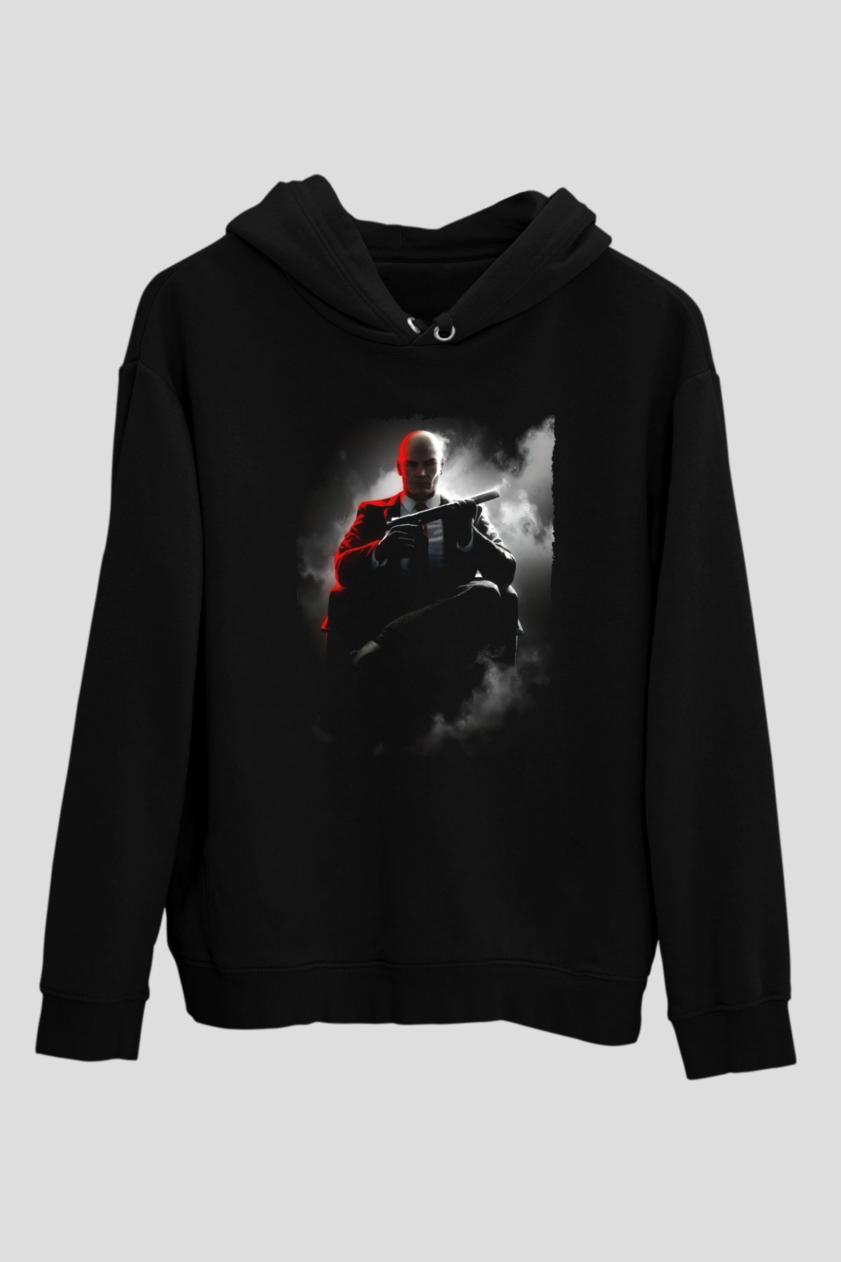 Hitman Siyah Unisex Hoodie