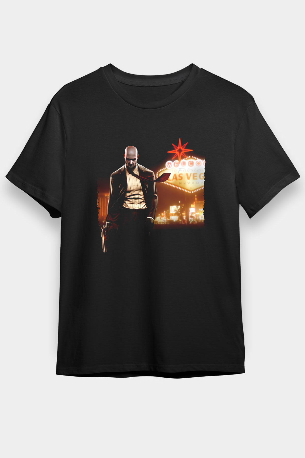 Hitman Siyah Unisex Tişört T-Shirt