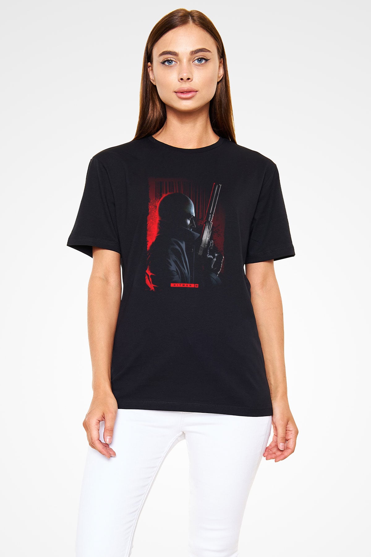 Hitman Siyah Unisex Tişört T-Shirt