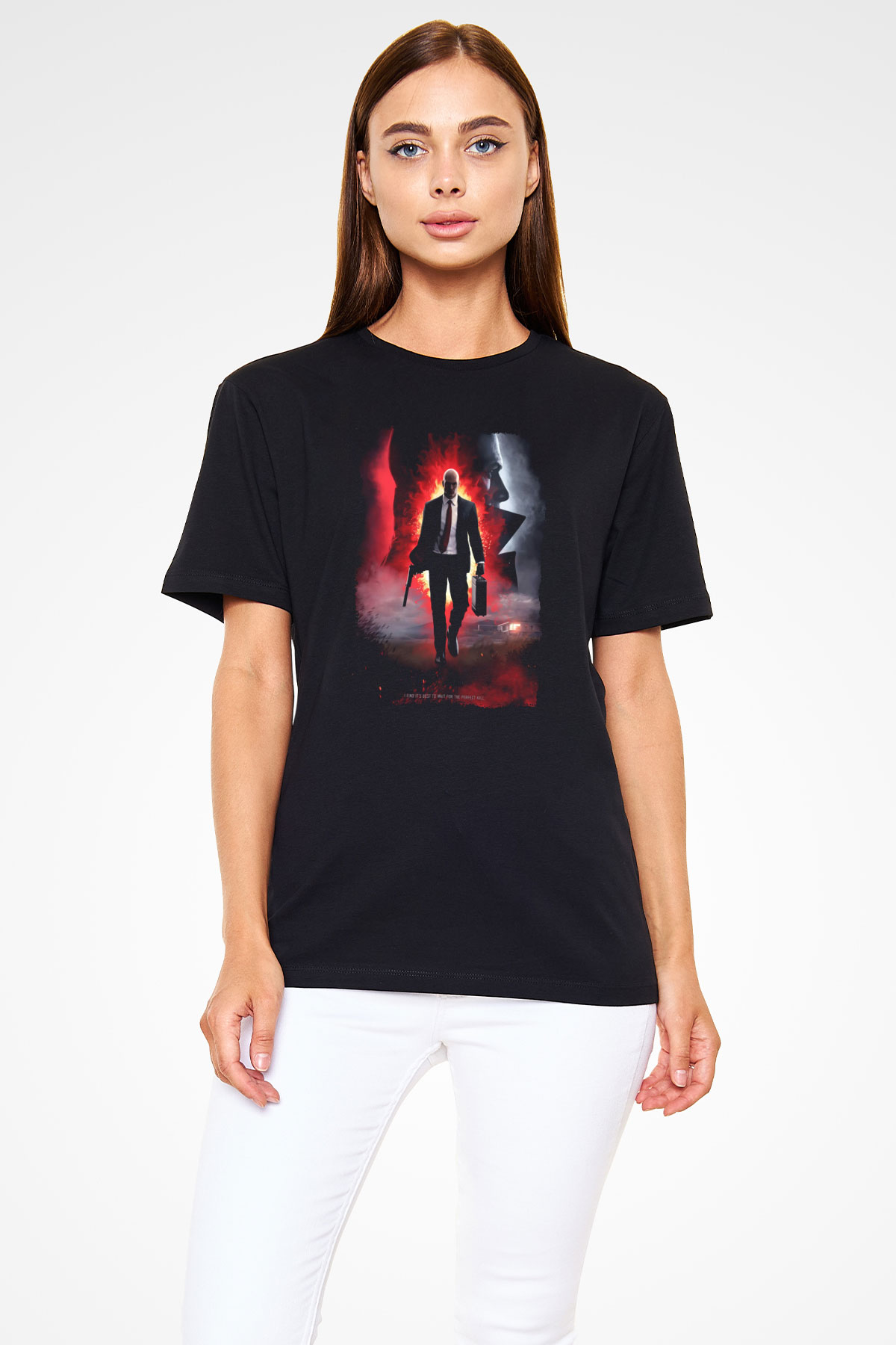 Hitman Siyah Unisex Tişört T-Shirt