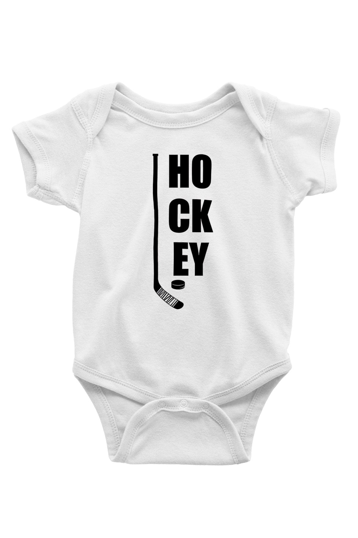 Hokey Baskılı Beyaz Bebek Body - Zıbın
