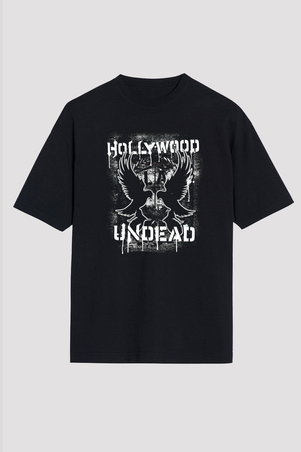 Hollywood Undead Siyah Unisex Oversize Tişört T-Shirt