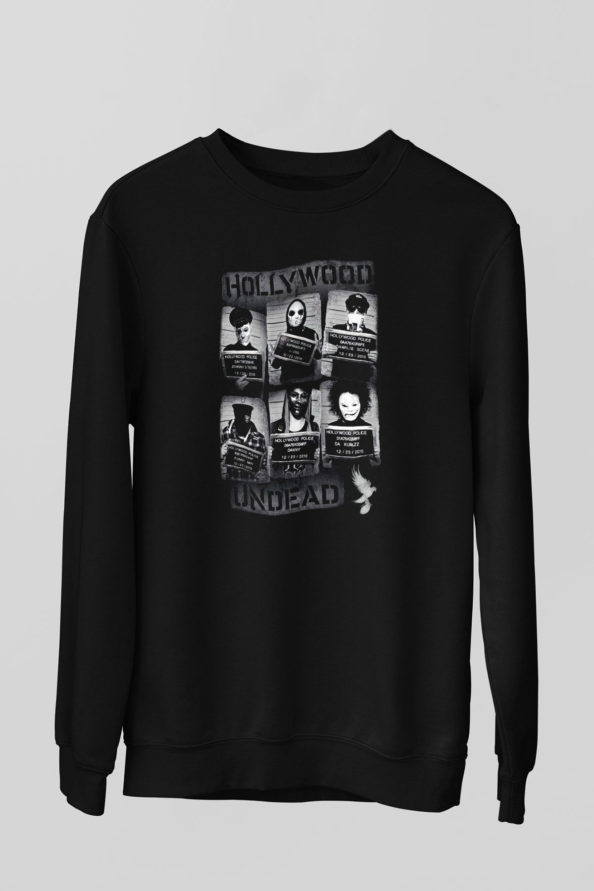Hollywood Undead Siyah Unisex Sweatshirt