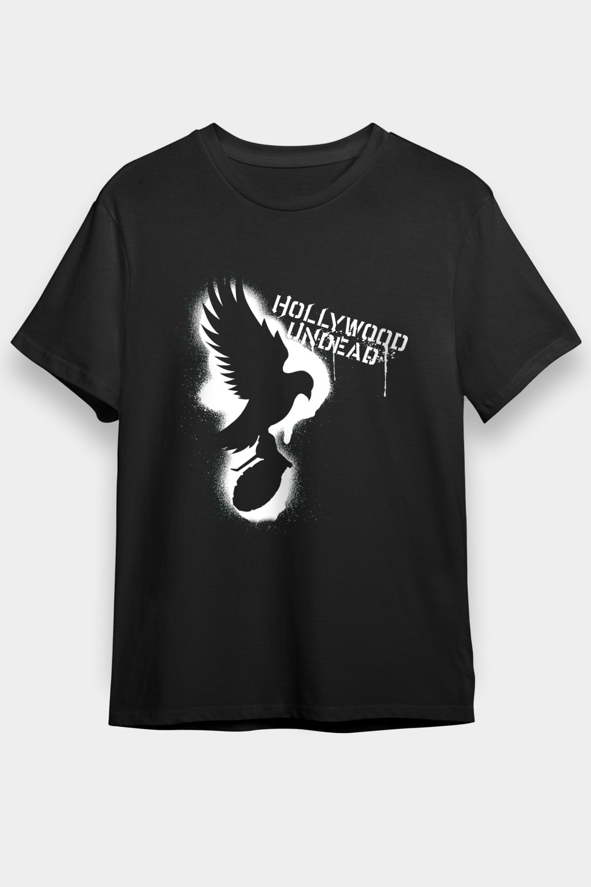 Hollywood Undead Siyah Unisex Tişört T-Shirt - TişörtFabrikası