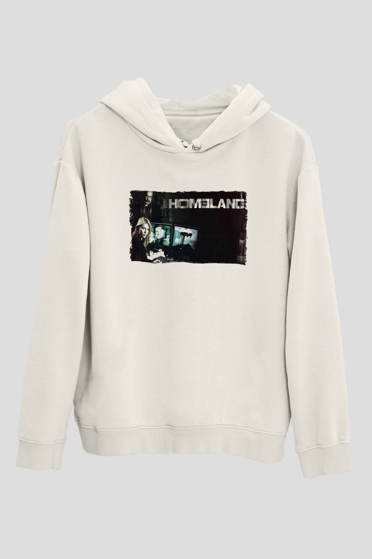 Homeland Beyaz Unisex Hoodie