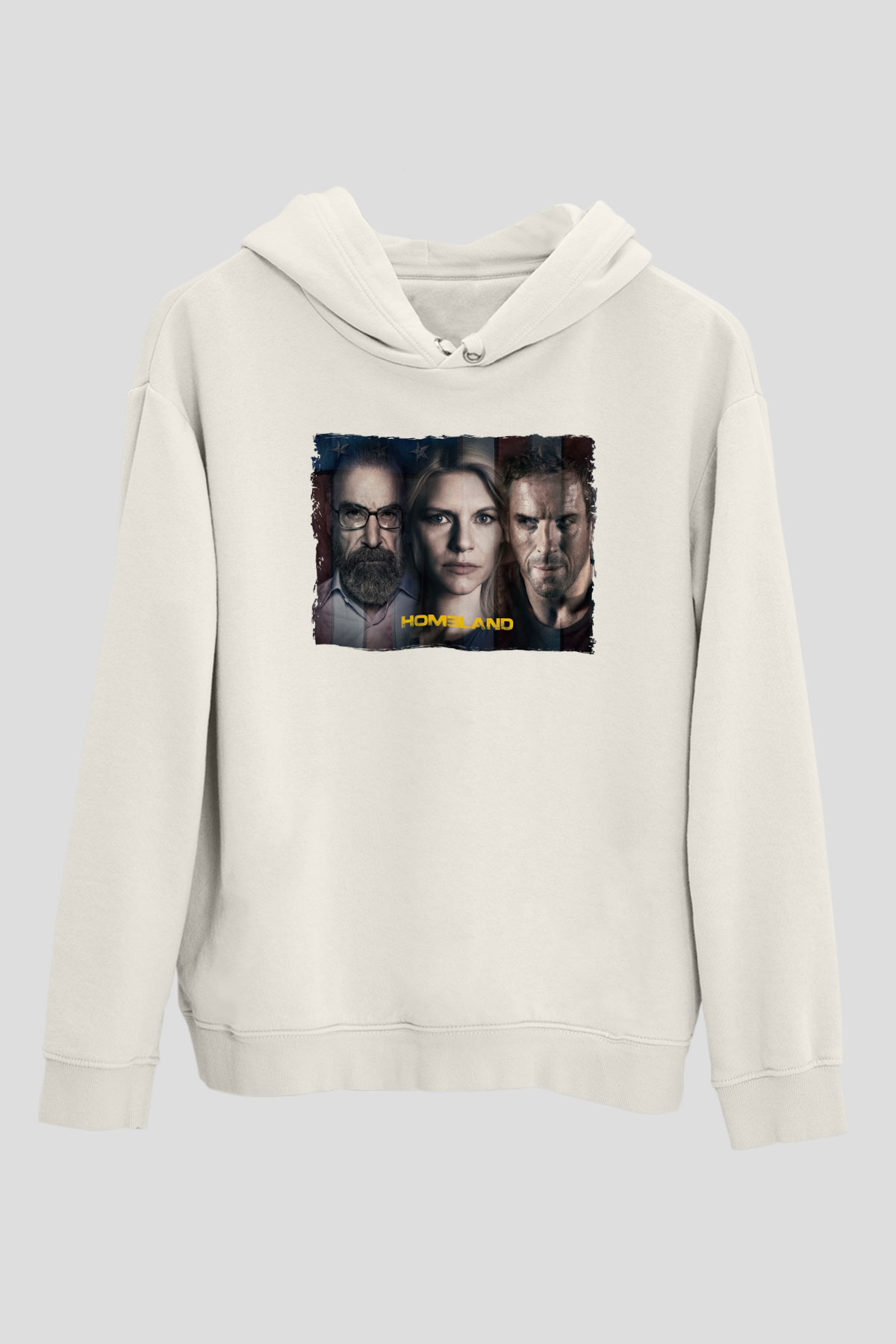Homeland Beyaz Unisex Hoodie