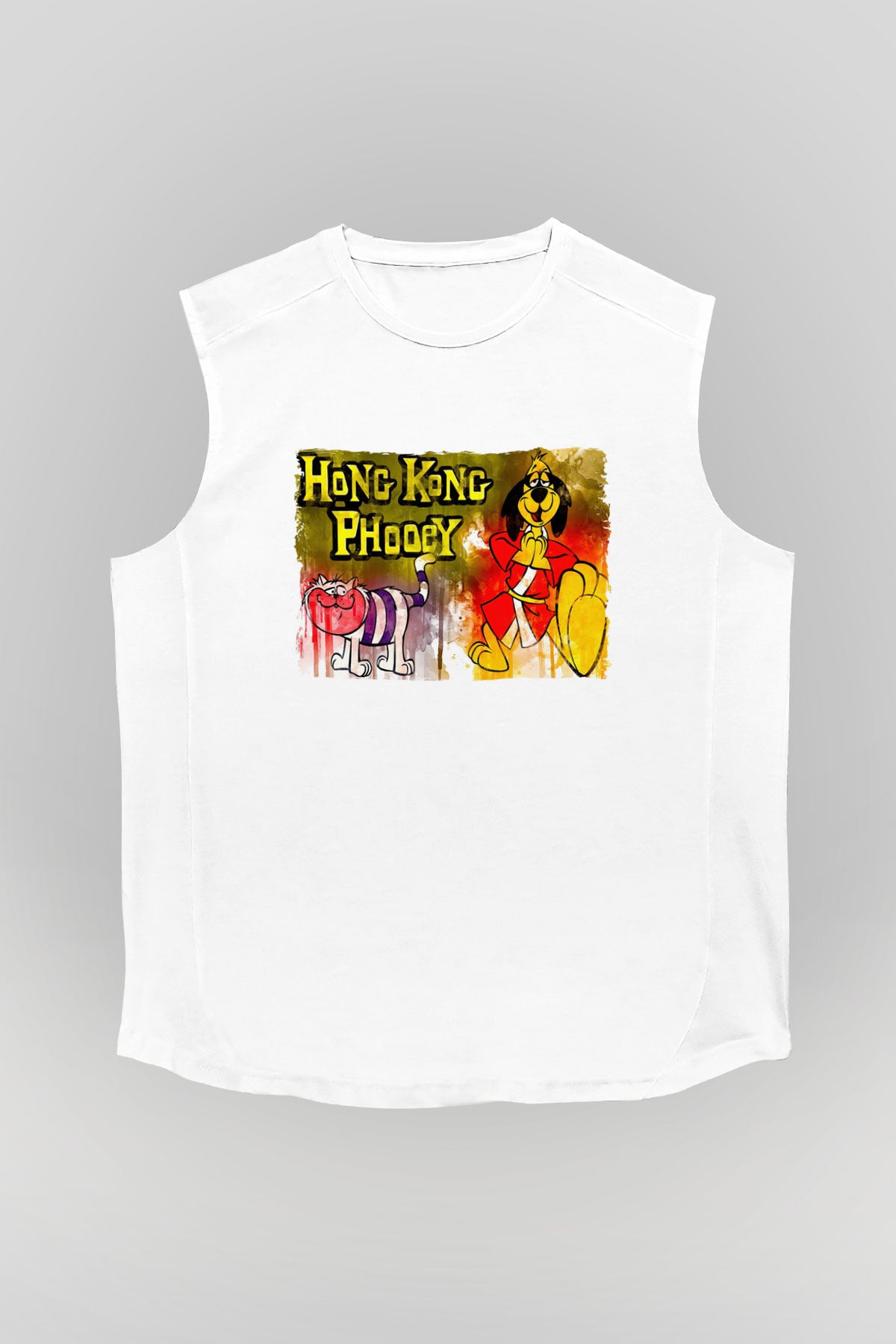 Hong Kong Phooey Beyaz Unisex  Kolsuz Tişört