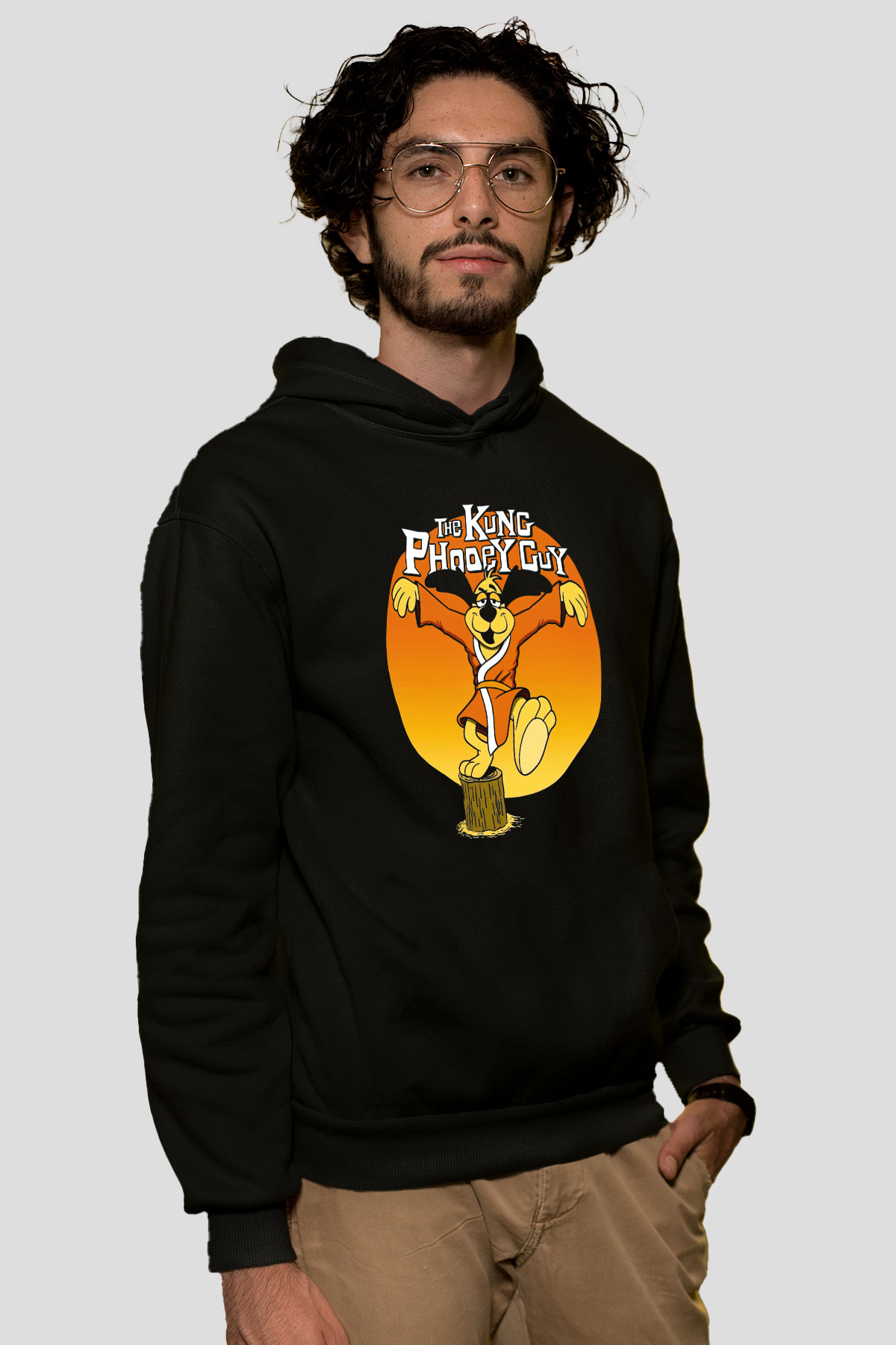Hong Kong Phooey Siyah Unisex Hoodie
