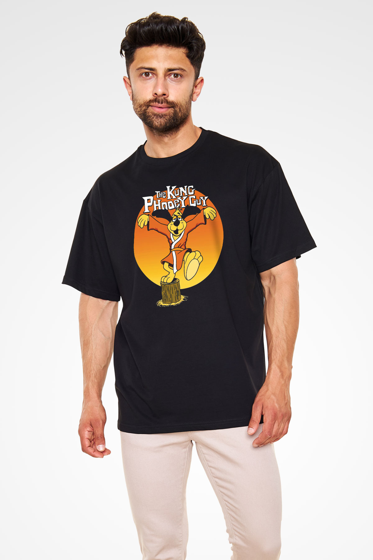 Hong Kong Phooey Siyah Oversize Tişört