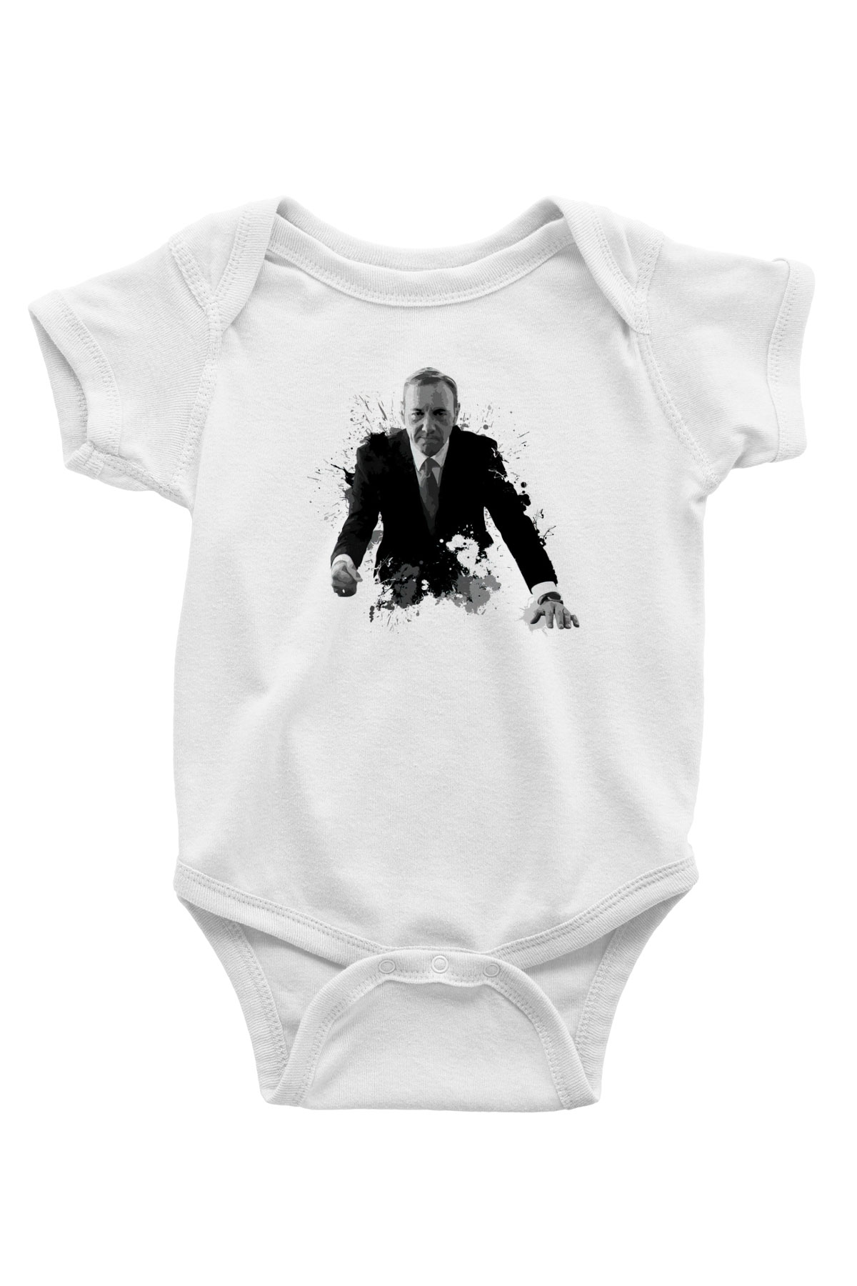 House of Cards Beyaz Bebek Body - Zıbın