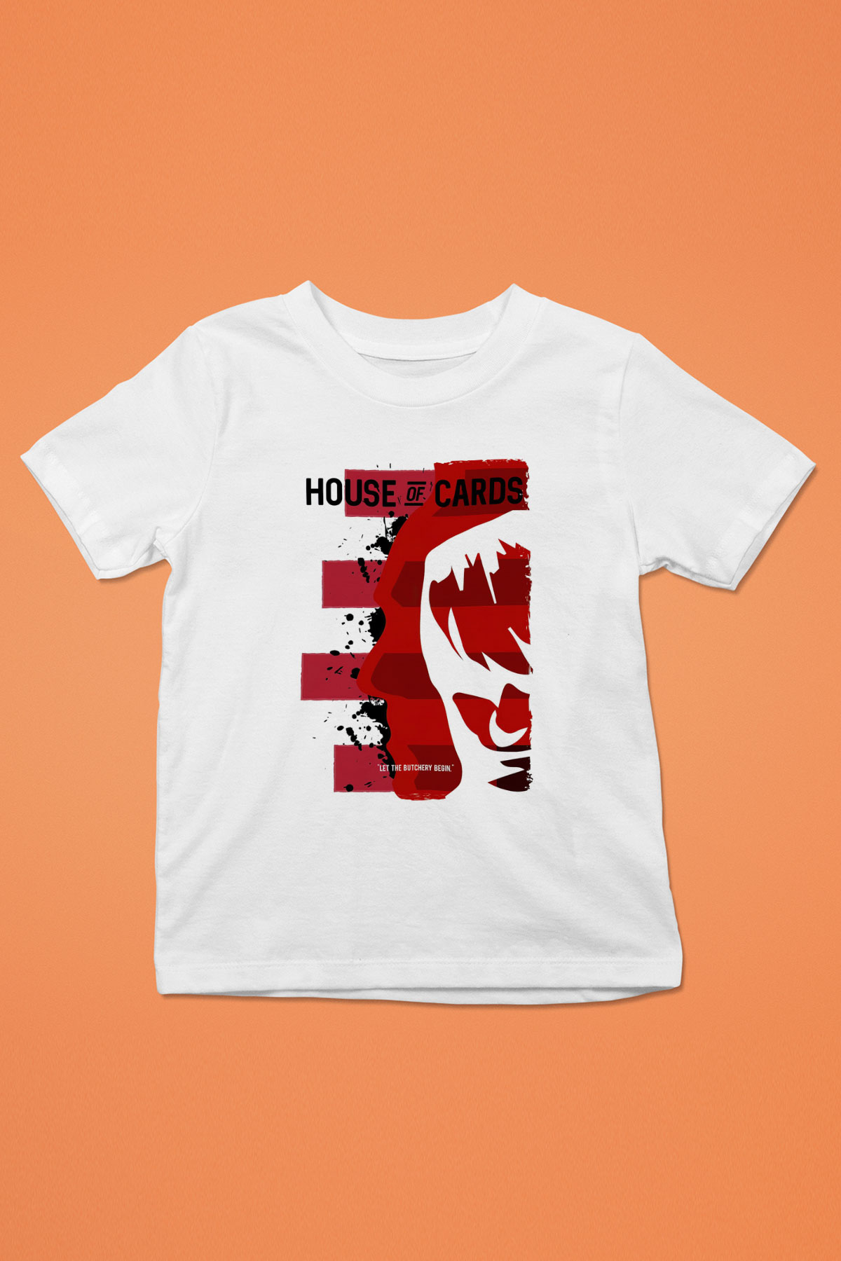 House of Cards Beyaz Unisex Çocuk Tişört
