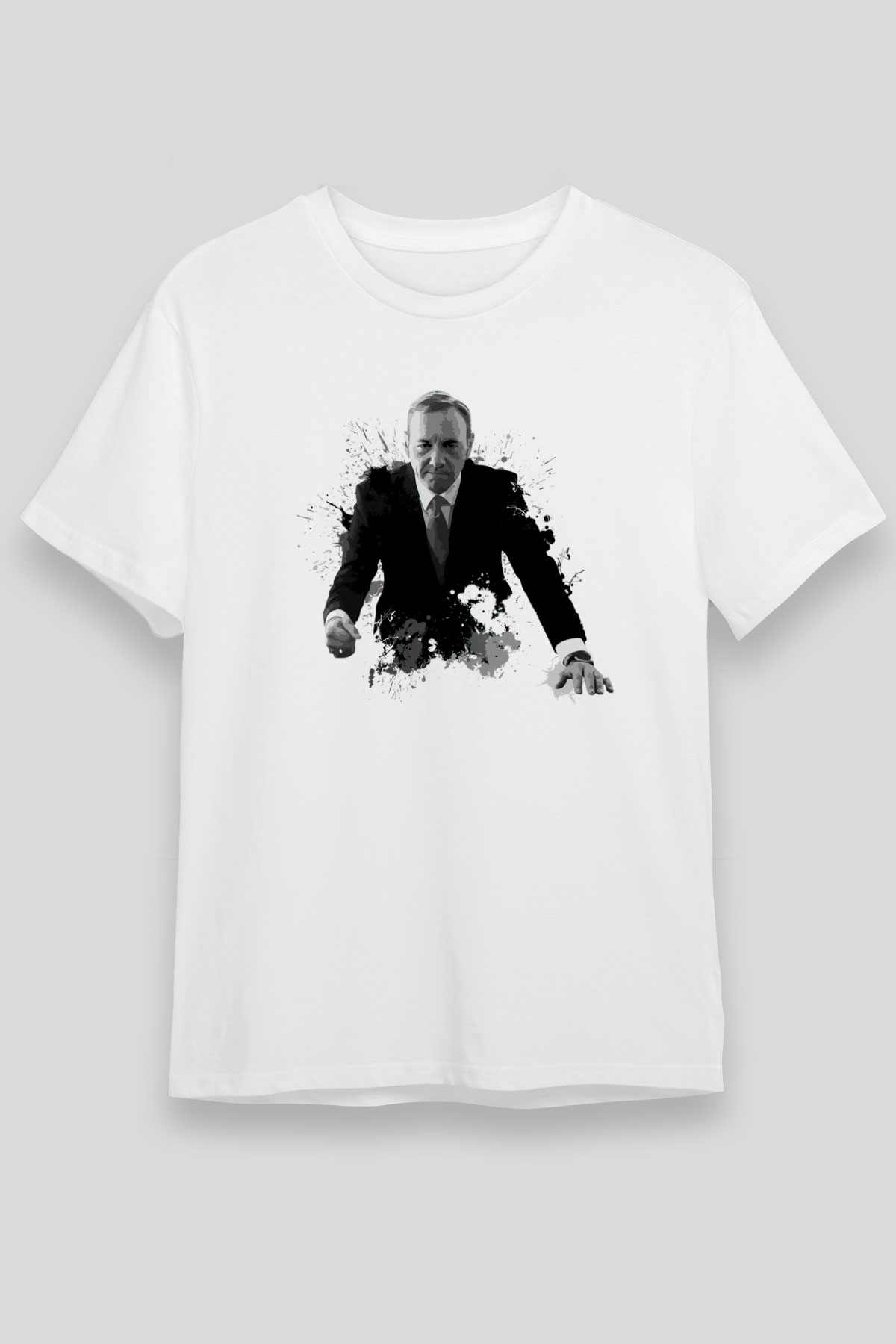 House of Cards Beyaz Unisex Tişört T-Shirt